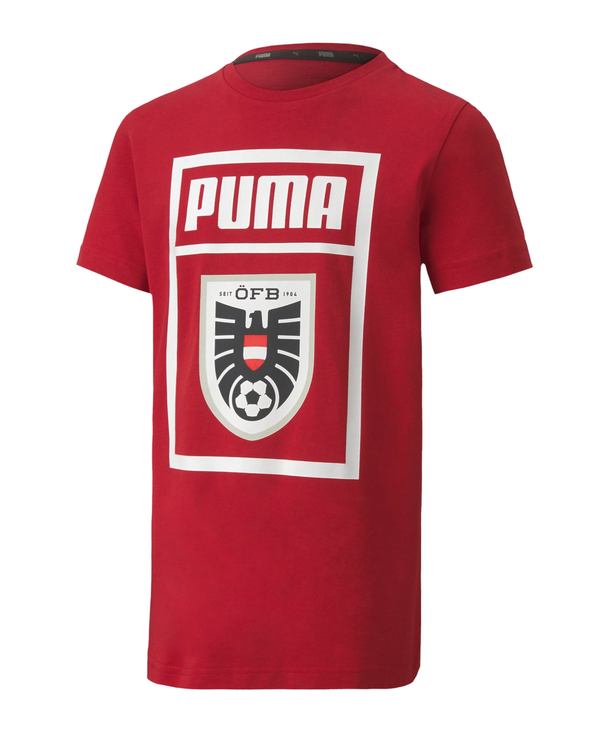 PUMA Österreich Shoe Tag Tee T-Shirt Kids Rot F01 - rot