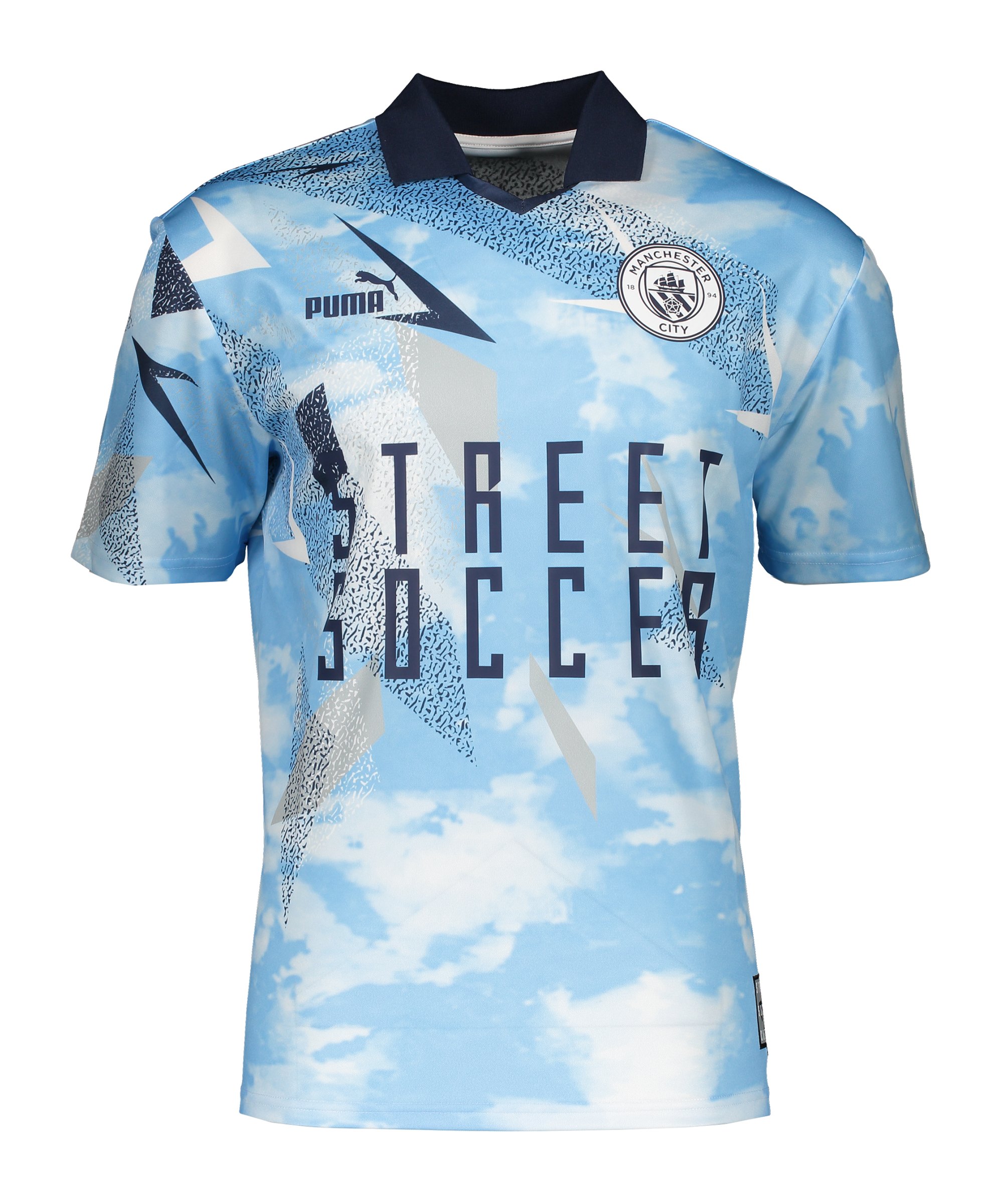 PUMA Manchester City Street Soccer Trainingsshirt Blau F01 - blau