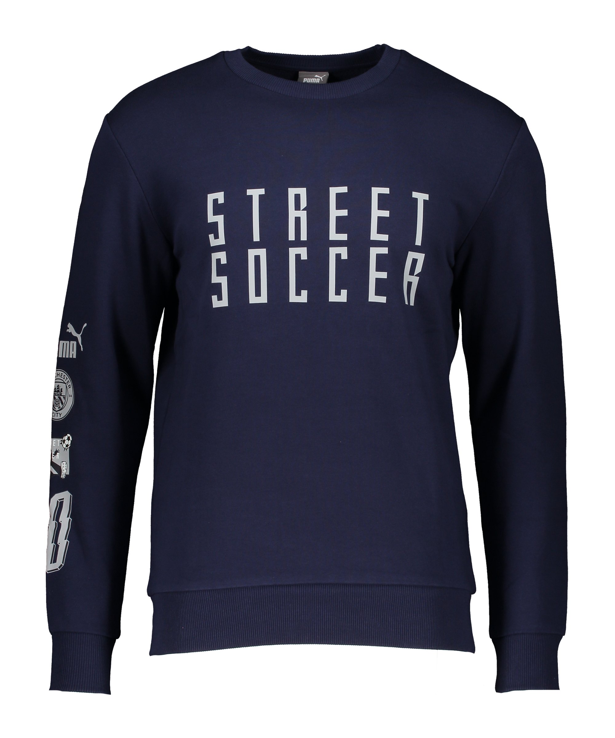 PUMA Manchester City Street Soccer Sweatshirt Lila F22 - lila