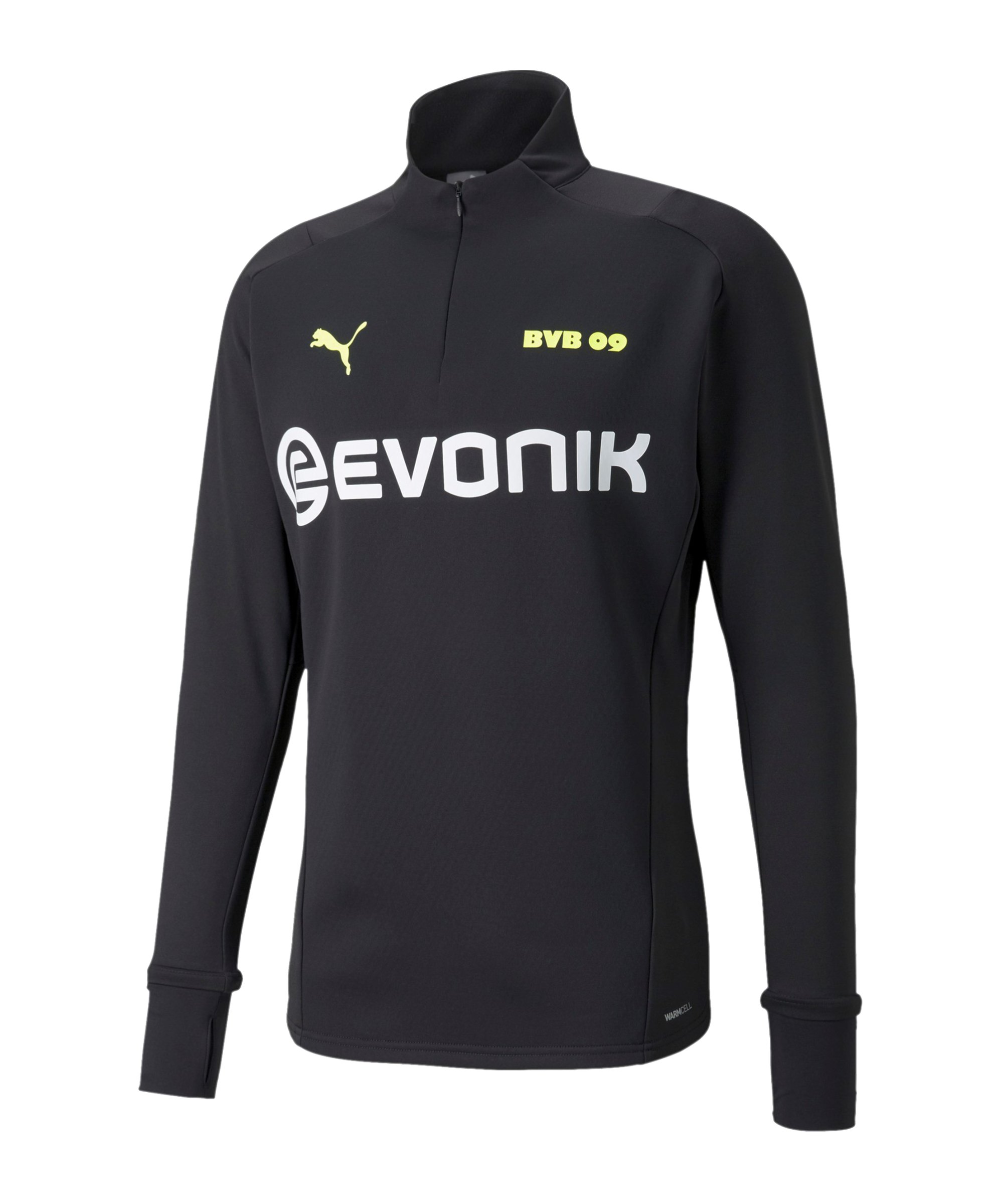 PUMA BVB Dortmund Training Fleece Sweatshirt Kids Schwarz F05 - schwarz