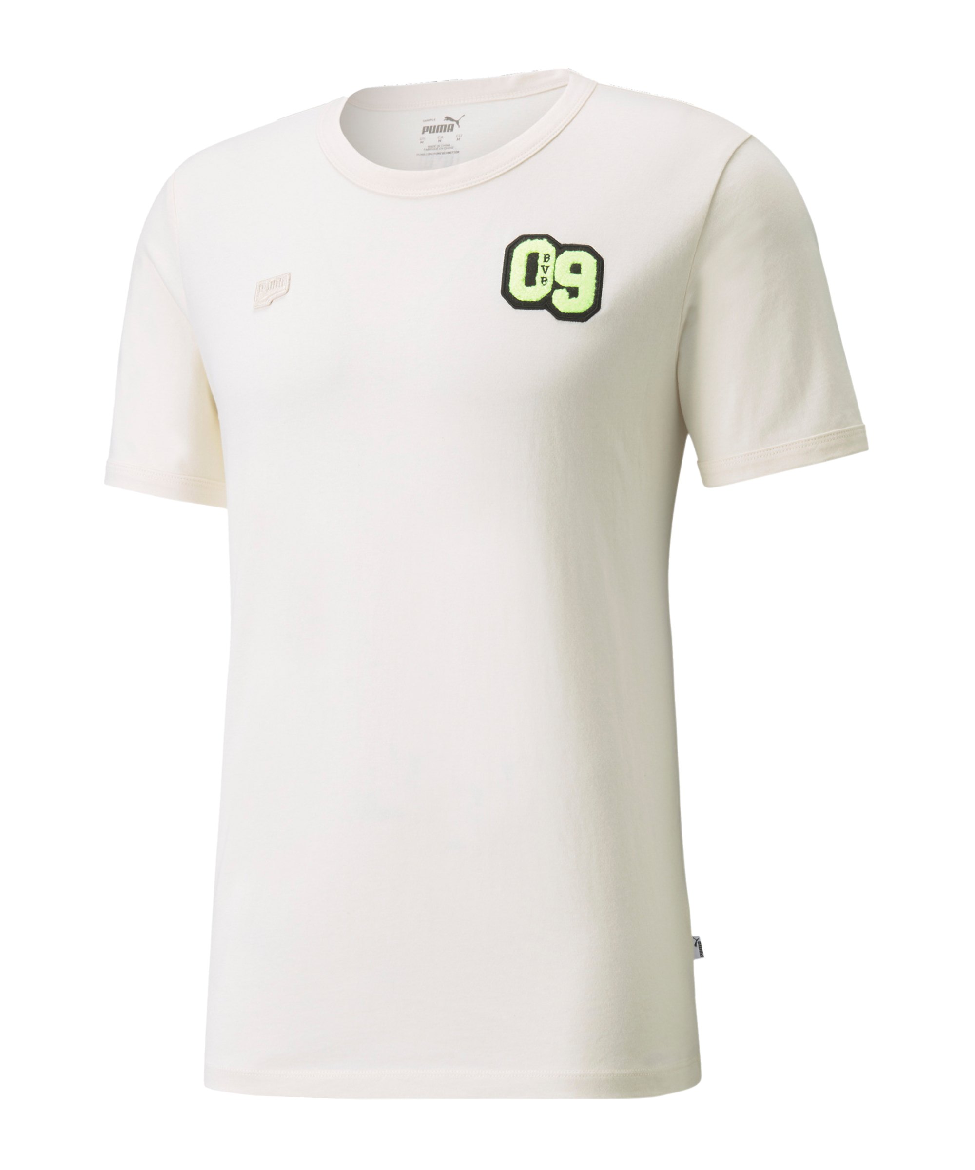 PUMA BVB Dortmund FtblFeat T-Shirt Weiss F02 - weiss