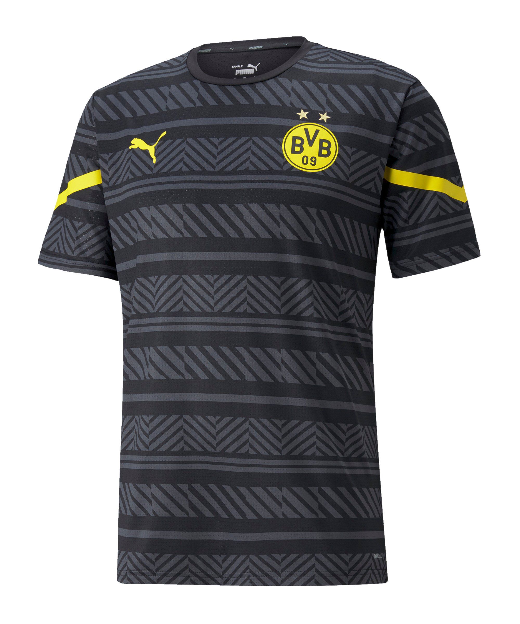 PUMA BVB Dortmund Prematch Shirt 2021/2022 Schwarz F02 - schwarz