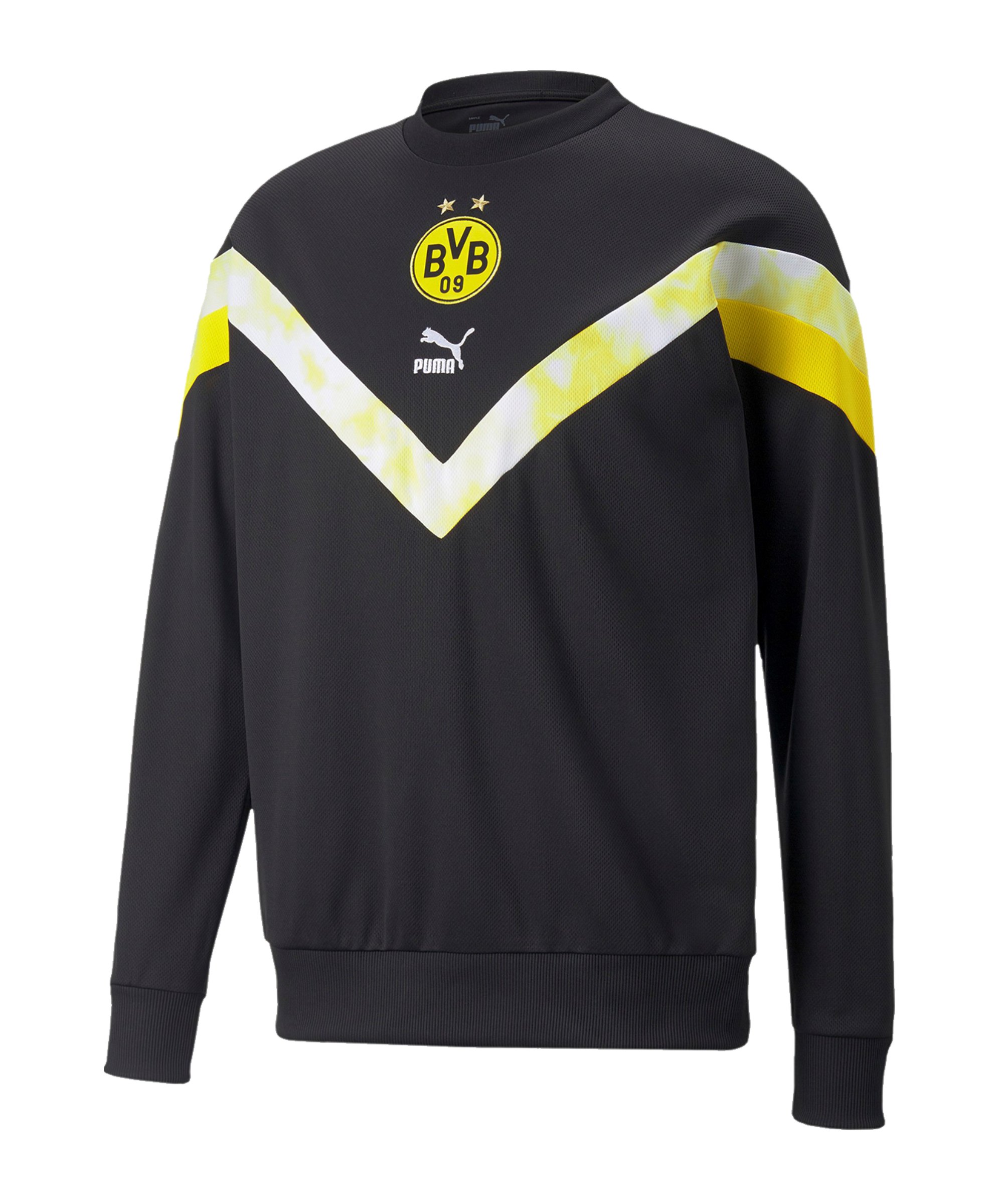 PUMA BVB Dortmund Iconic MCS Sweatshirt Schwarz F02 - schwarz