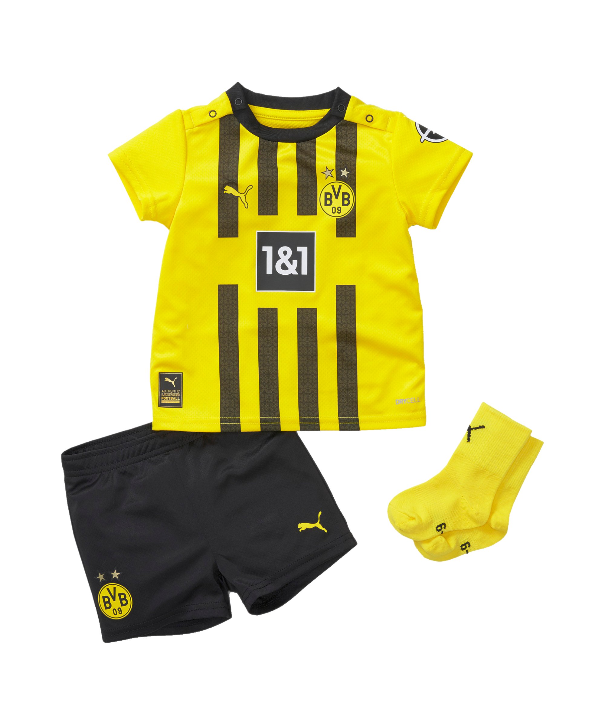 PUMA BVB Dortmund Babykit Home 2022/2023 Gelb F01 - gelb