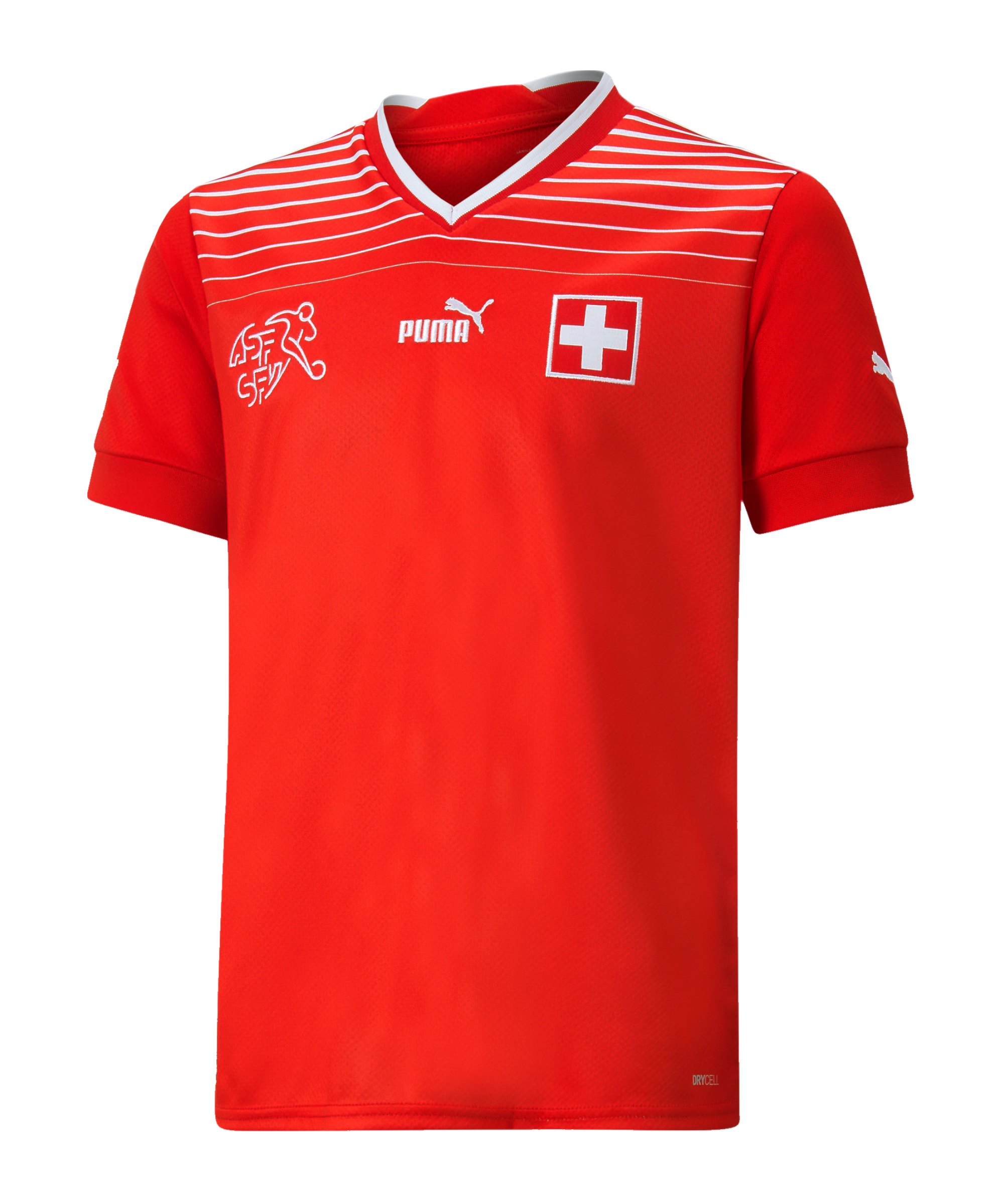 PUMA Schweiz Trikot Home WM 2022 Kids Rot F01 - rot
