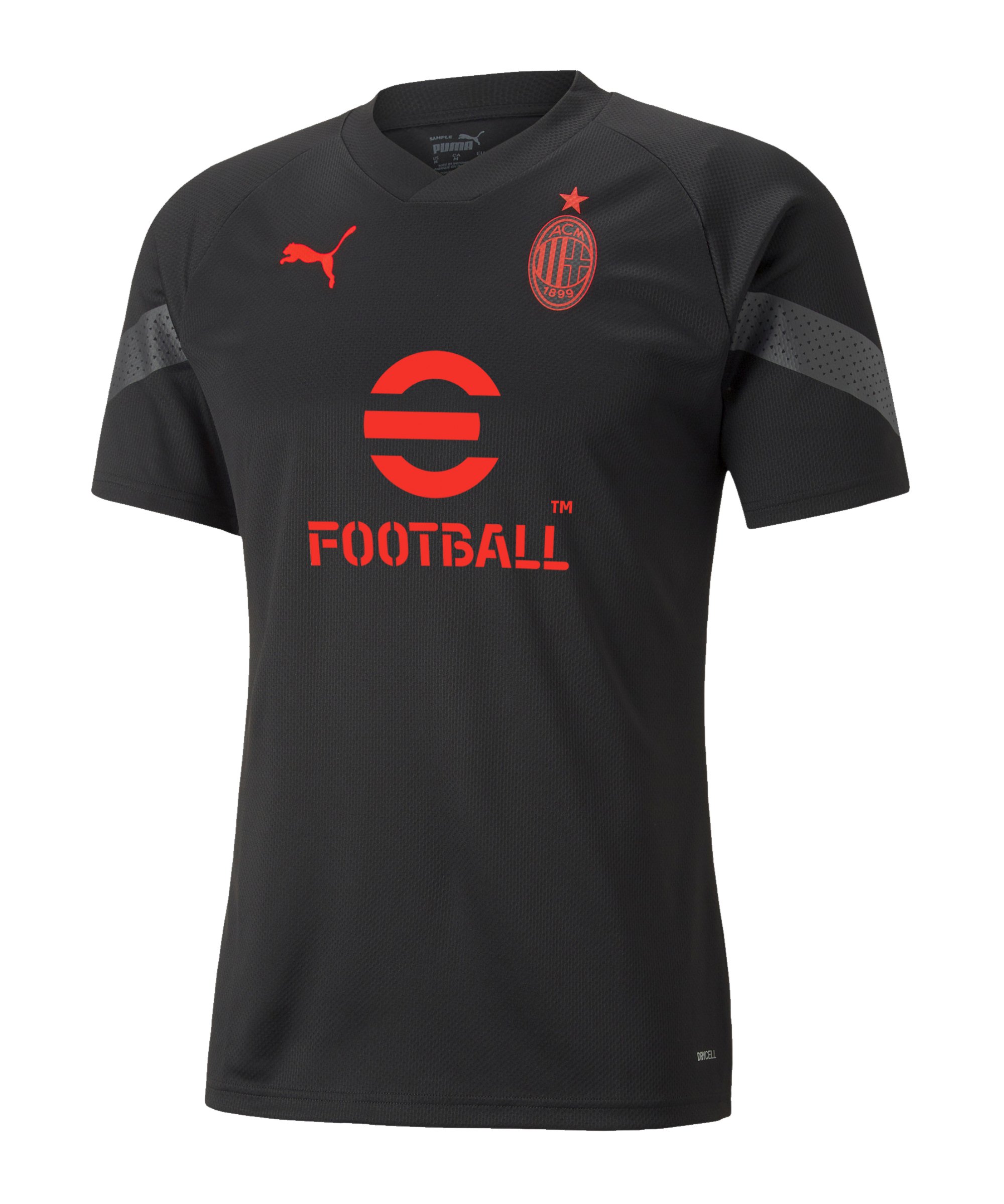 PUMA AC Mailand Trainingsshirt Schwarz Grau F08 - schwarz