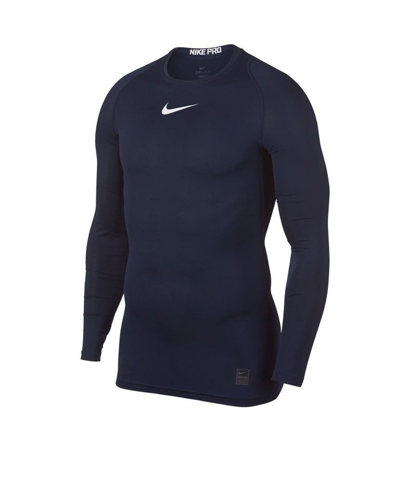 Nike Pro Compression LS Shirt Blau F451 - blau
