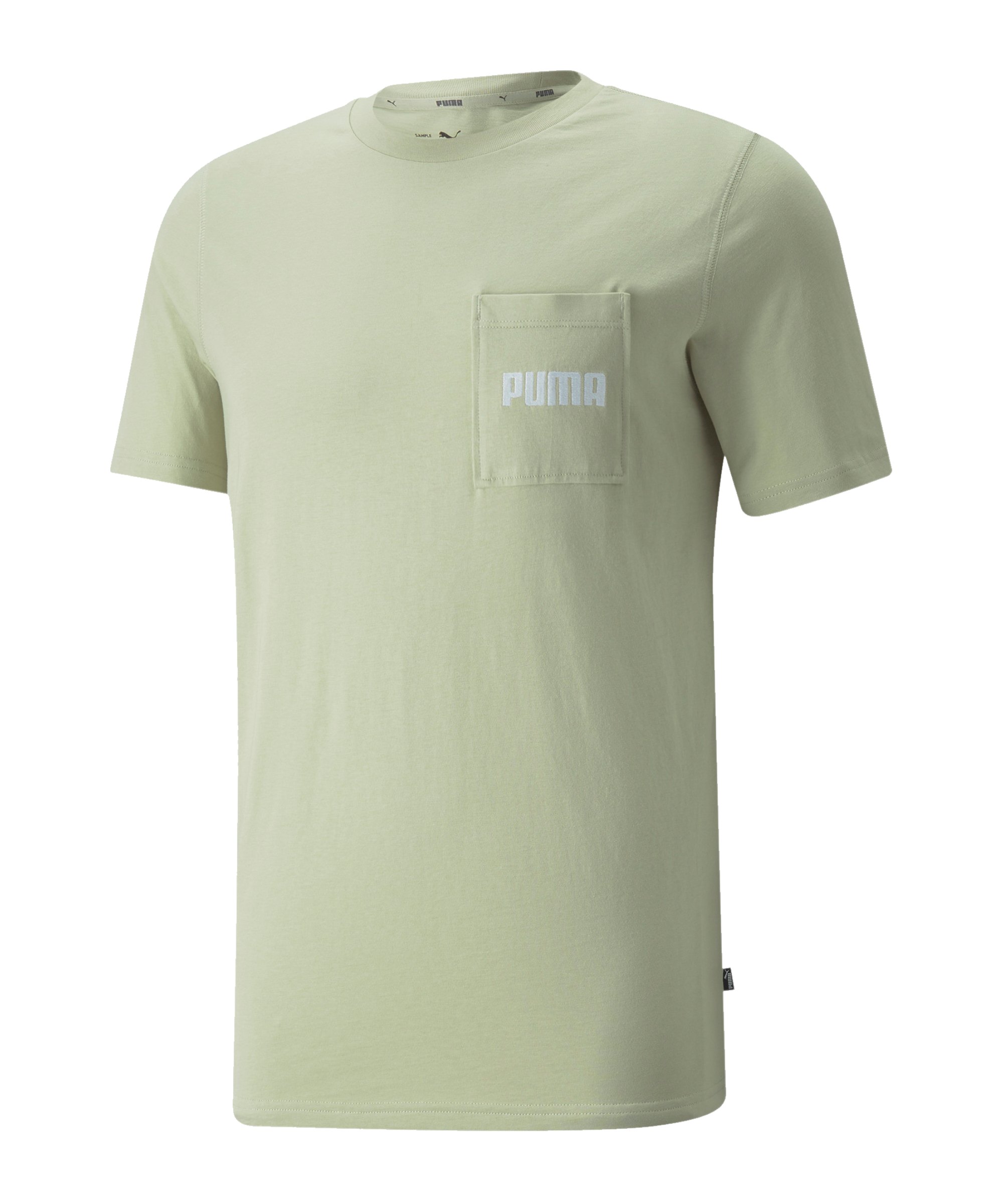PUMA Modern Basics Pocket T-Shirt Grün F33 - gruen