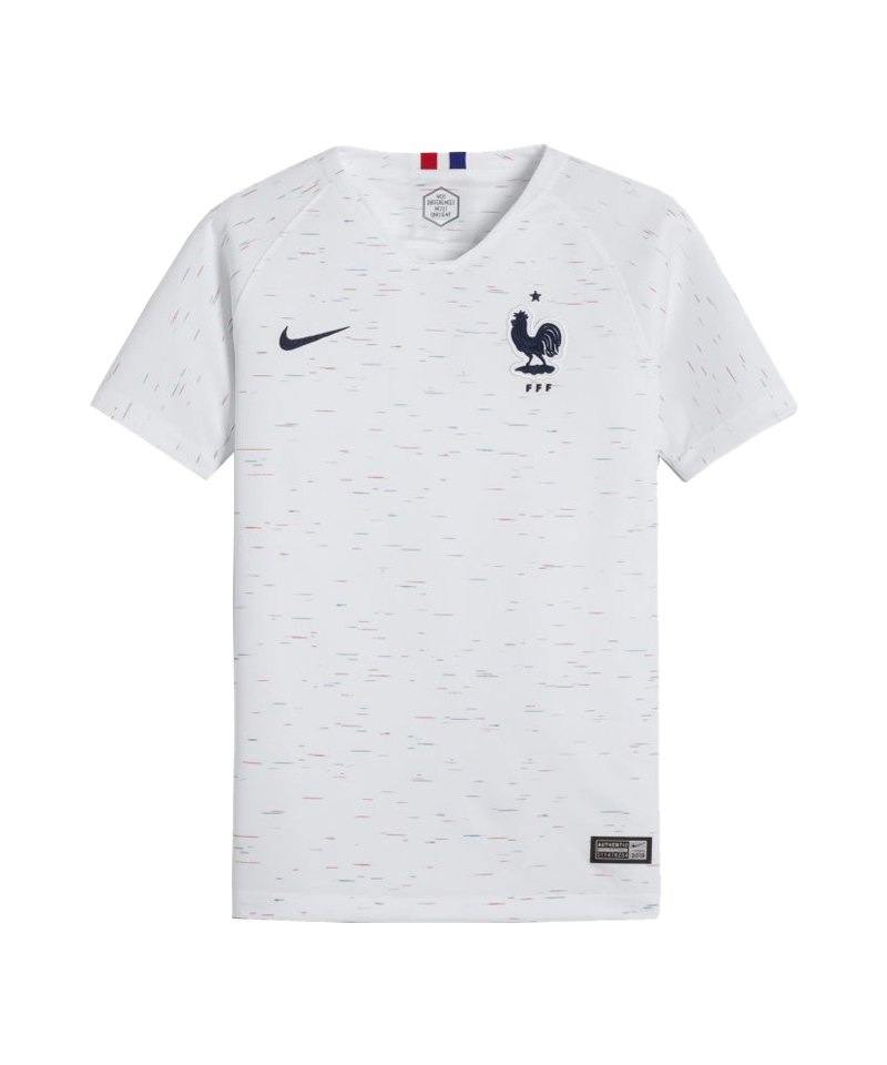 Nike Frankreich Trikot Away Kids WM 2018 F100 - weiss