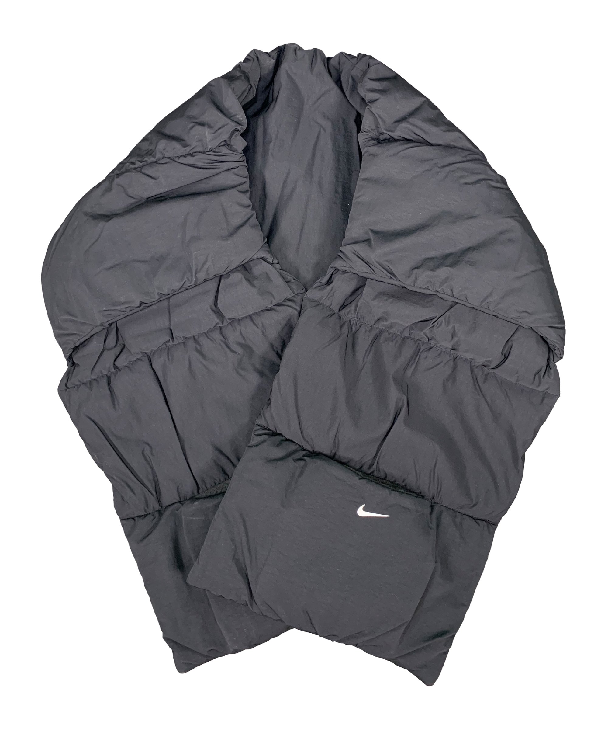 Nike Quilted Schal Schwarz Weiss F010 - schwarz