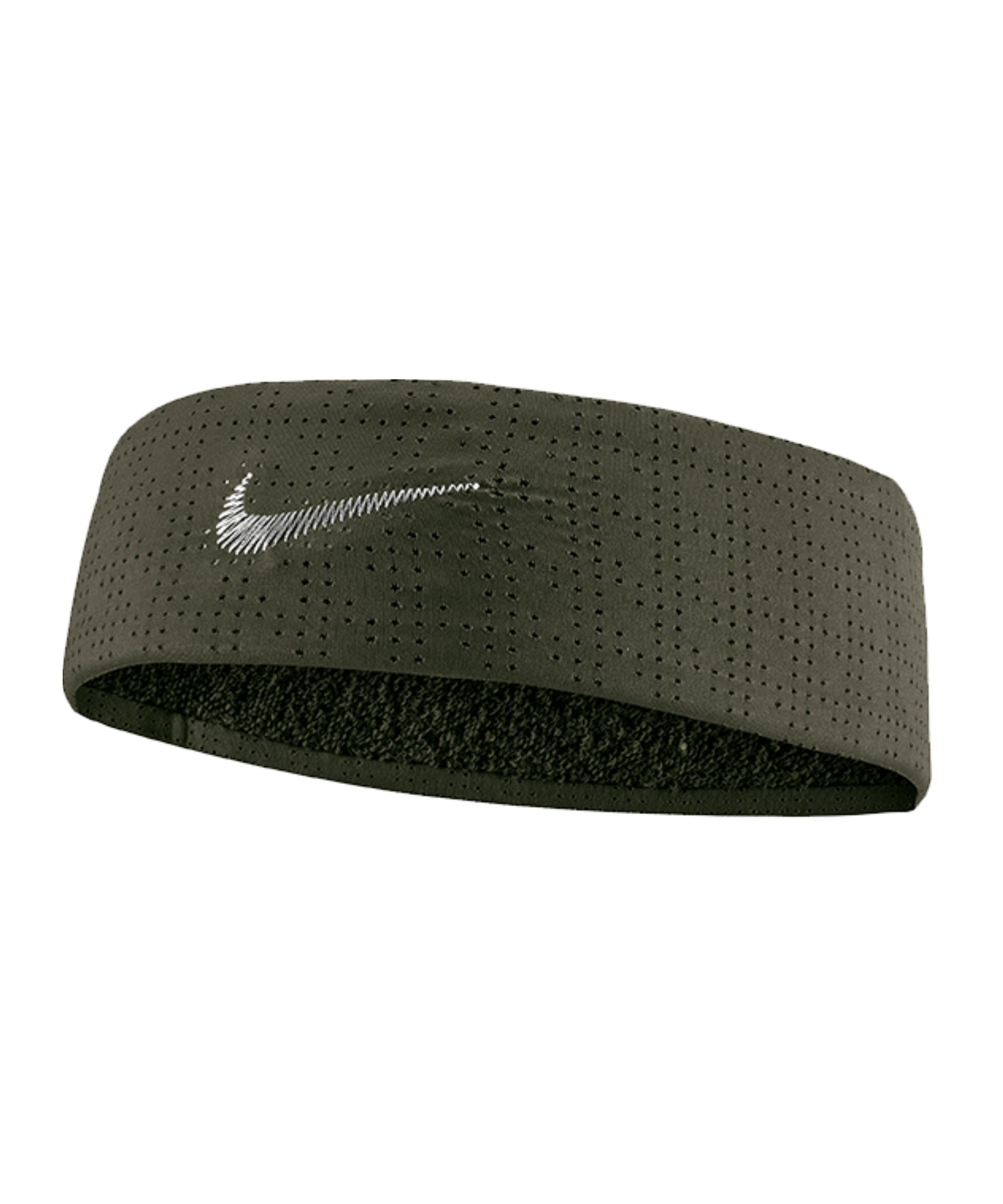Nike Fury Terry Haarband Grün Beige F367 - gruen
