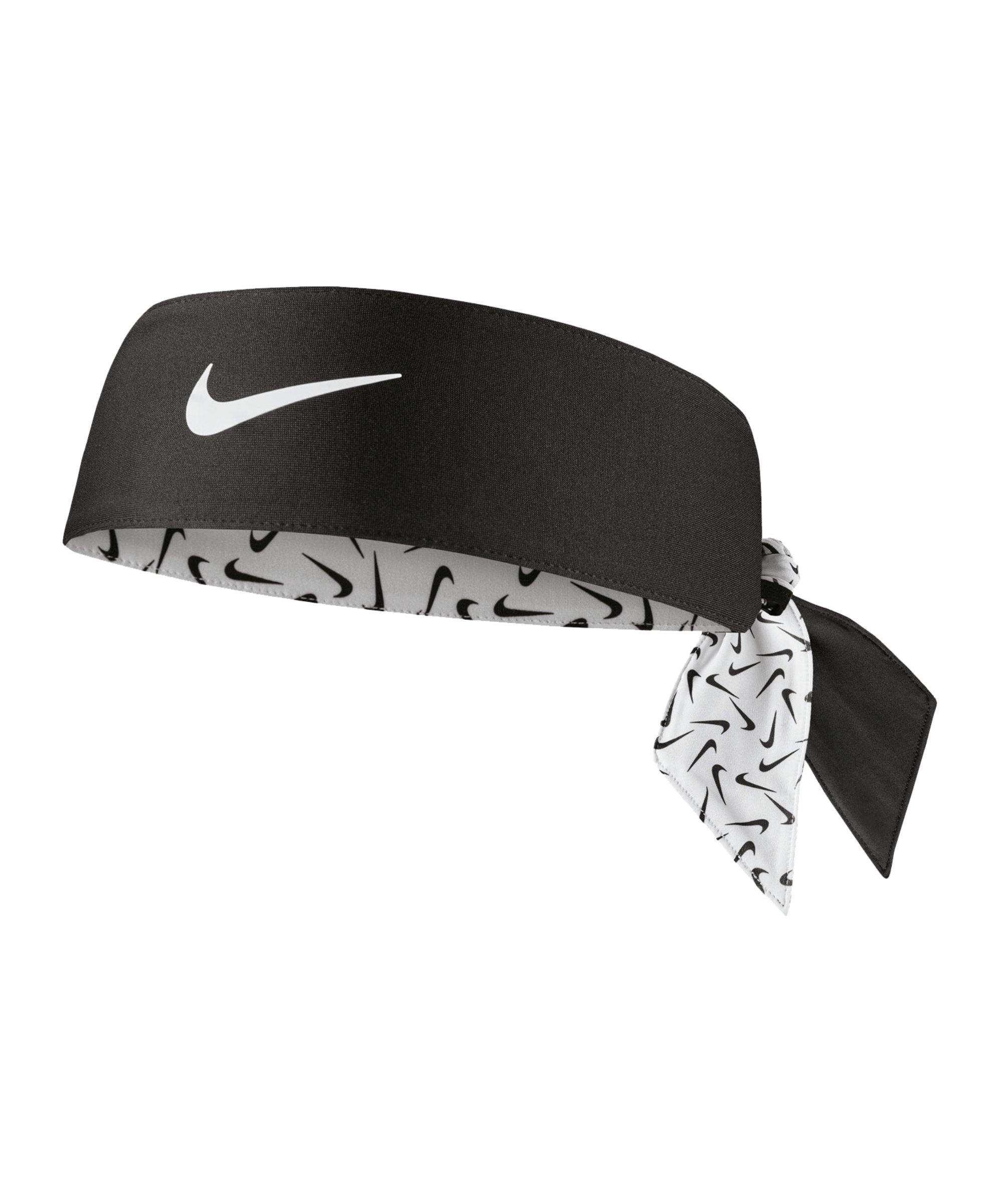 Nike Dri-FIT Head Tie 4.0 Haarband Schwarz F189 - weiss