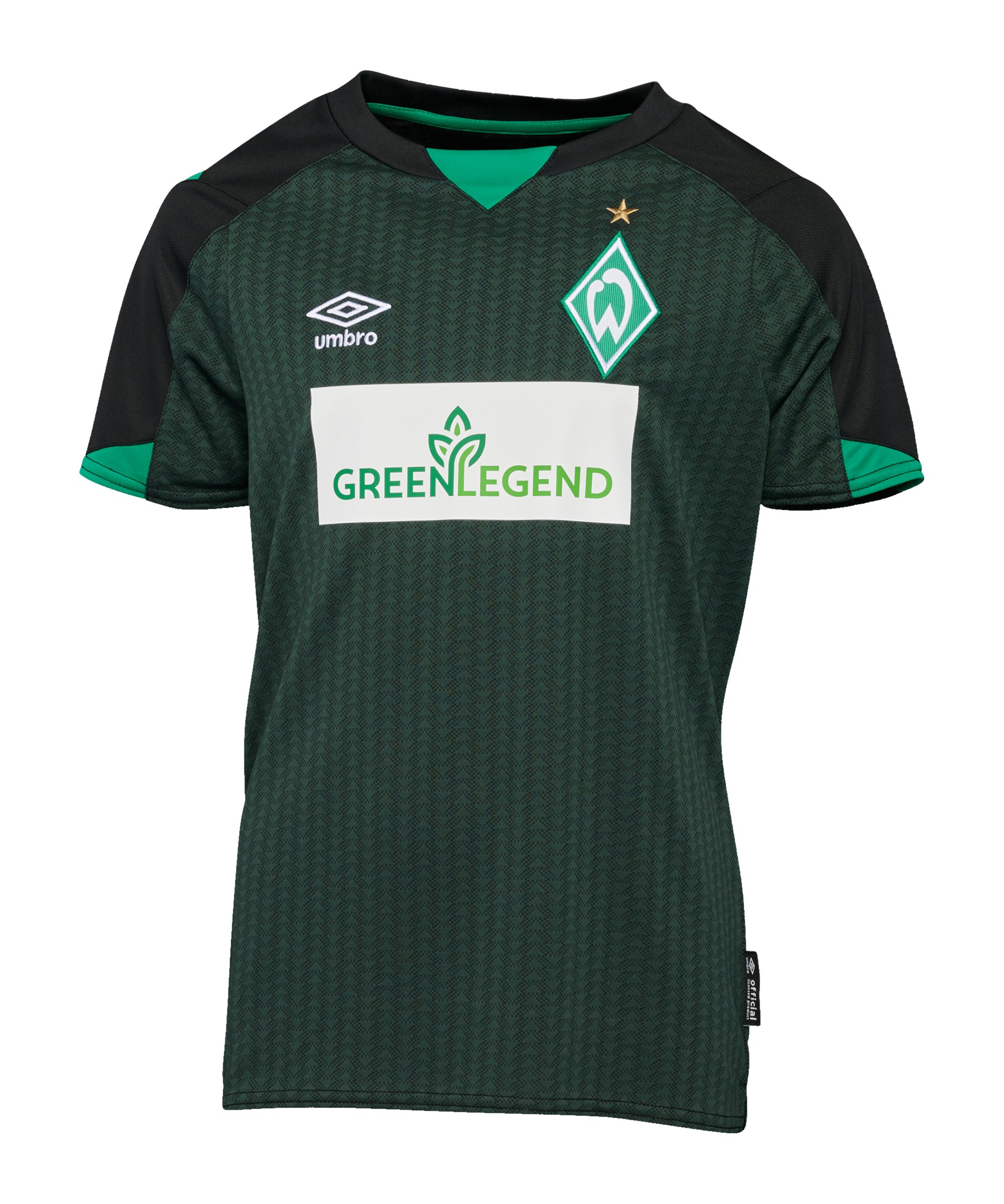Umbro SV Werder Bremen Trikot 3rd Kids 2021/2022 Schwarz - schwarz