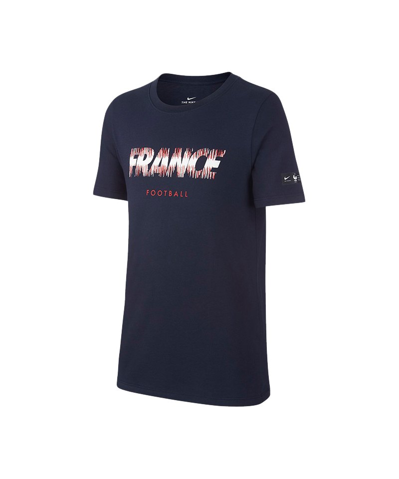 Nike Frankreich Pride Tee T-Shirt Kids Blau F451 - blau