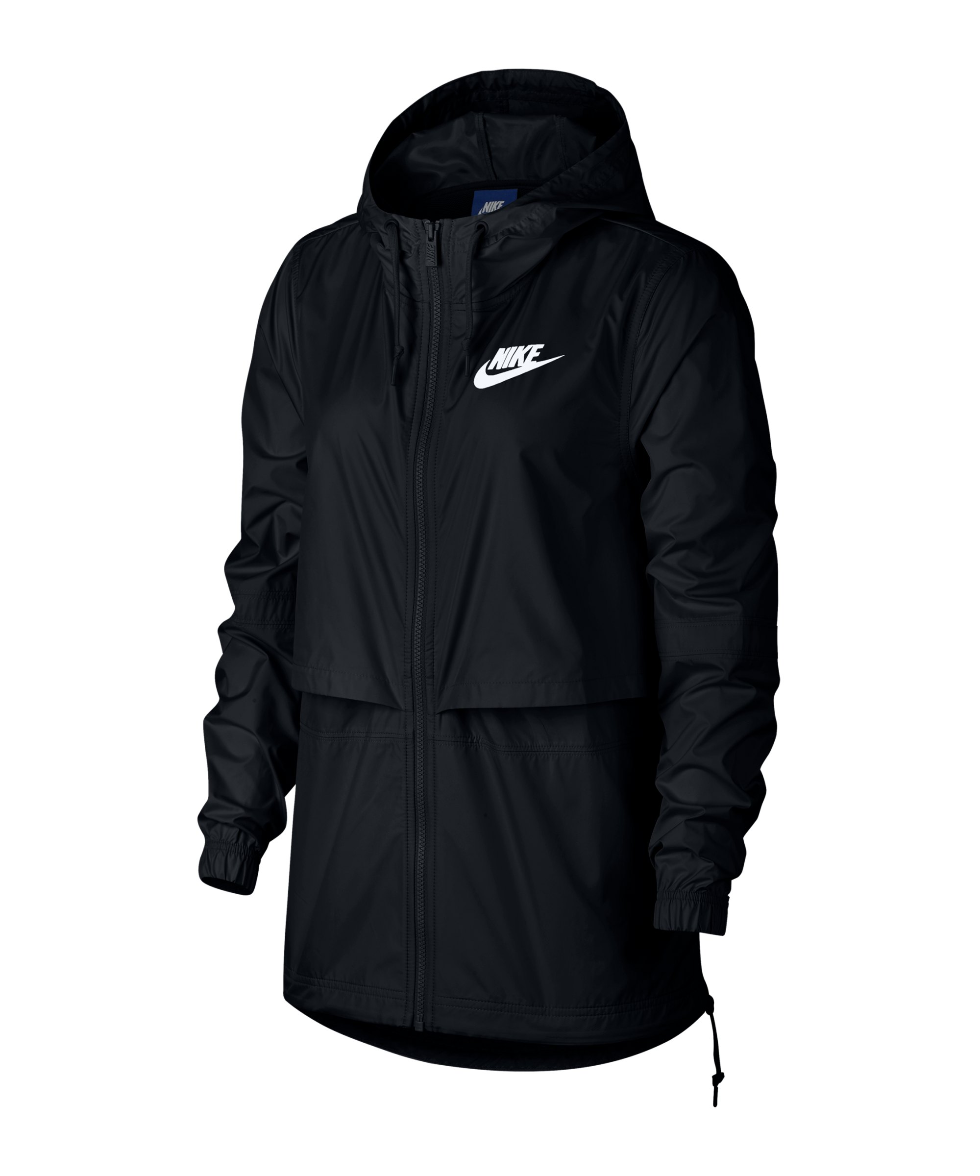 Nike Jacke Woven Damen Schwarz Weiss F010 - schwarz