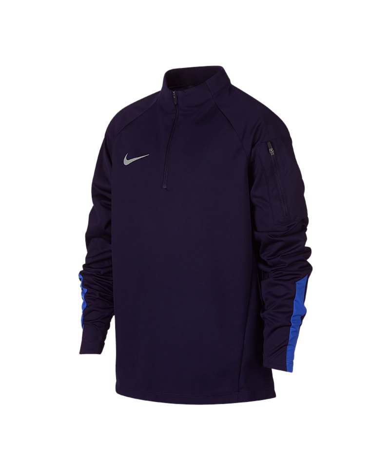 Nike Shield Squad Drill Zip Sweatshirt Kids F416 - blau