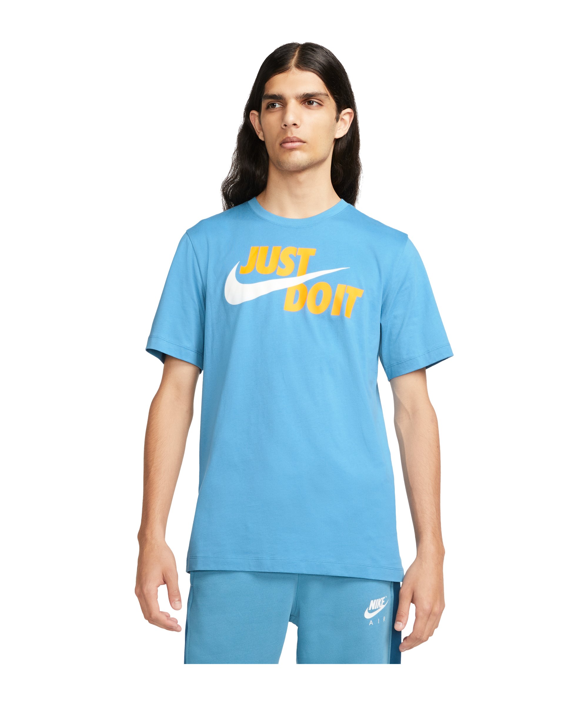 Nike Just Do It Swoosh T-Shirt Blau F469 - blau