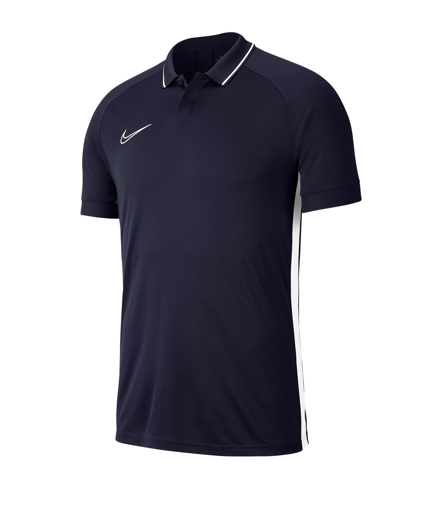 Nike Academy 19 Poloshirt Blau Weiss F451 - blau