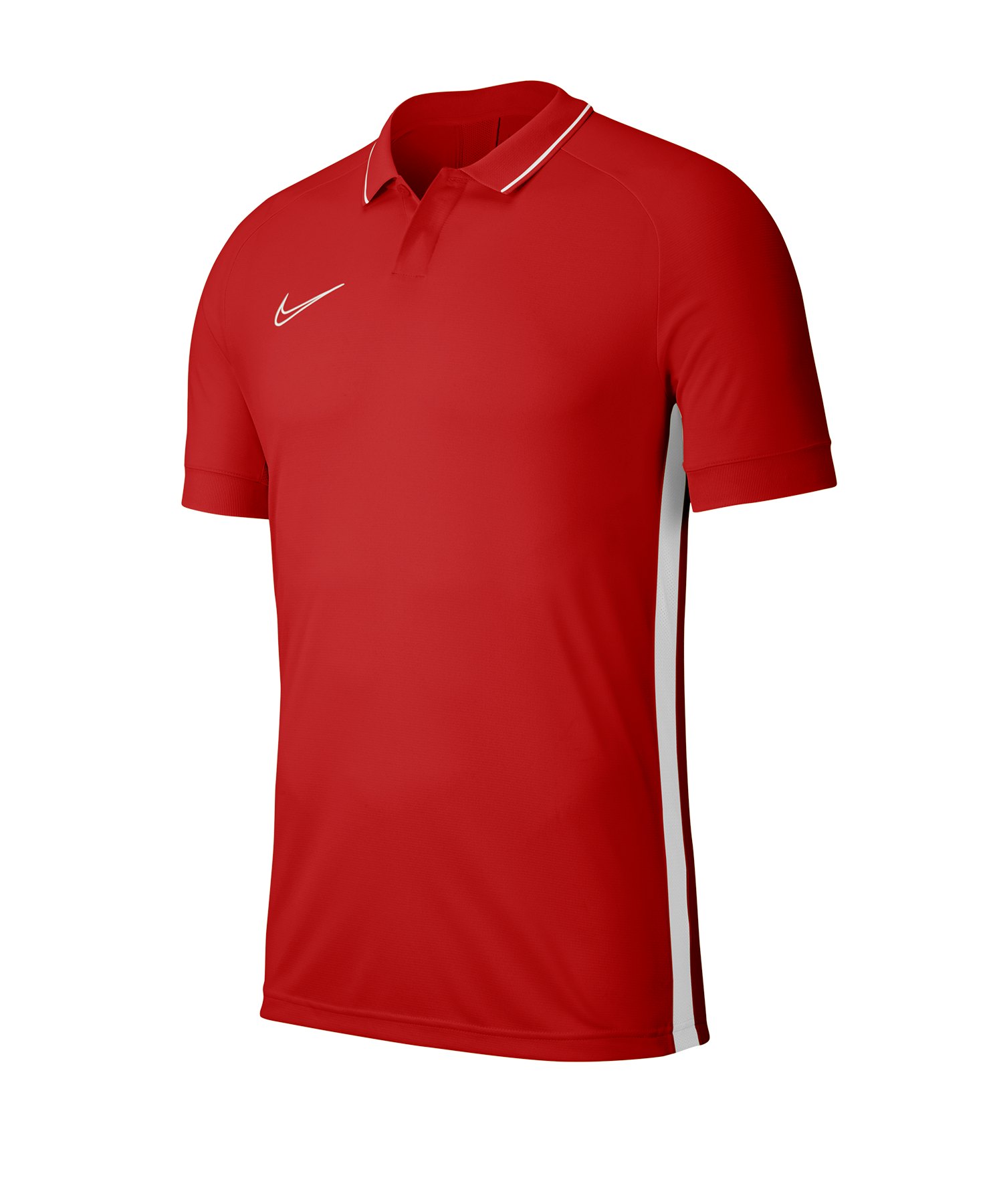 Nike Academy 19 Poloshirt Rot Weiss F657 - rot