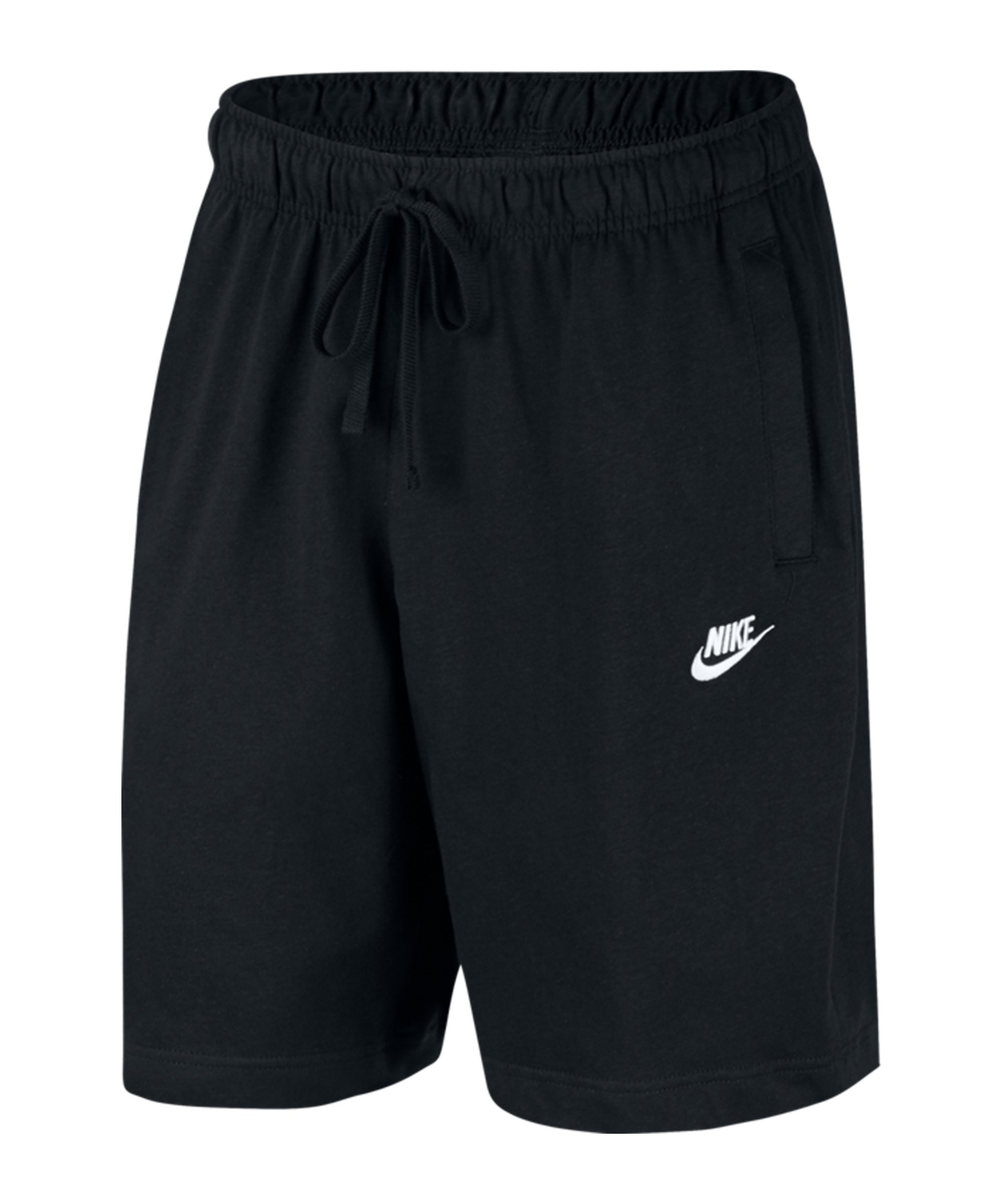 Nike Club Jersey Short Schwarz Weiss F010 - weiss