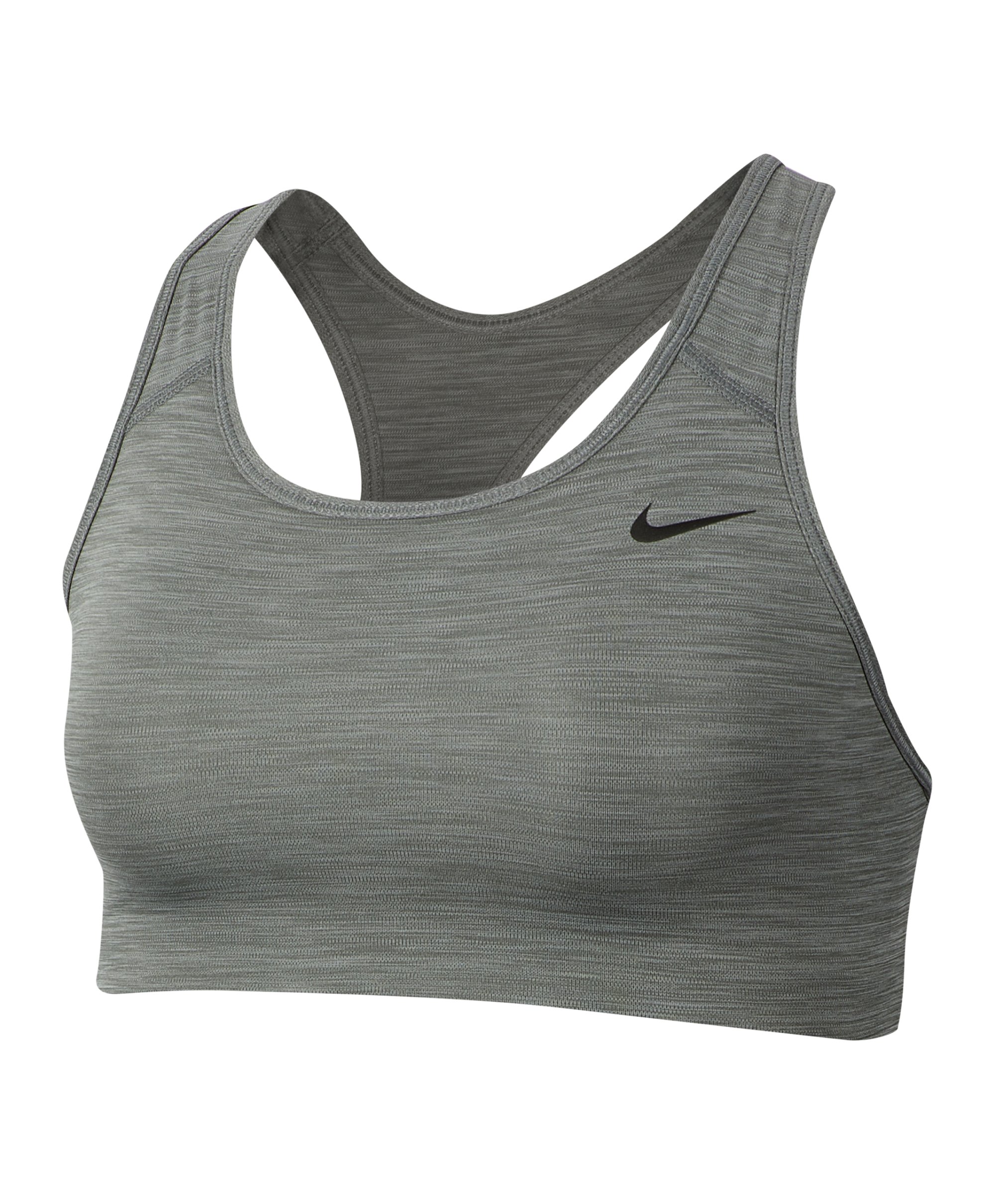 Nike Swoosh Bra Sport-BH (ungepolstert) Damen F084 - grau