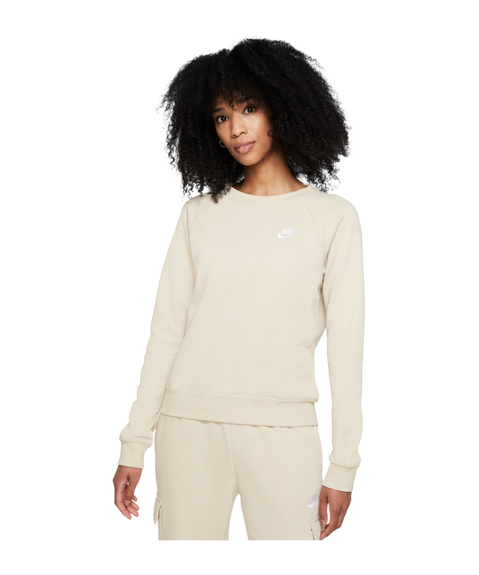 Nike Essential Fleece Sweatshirt Damen Braun F206 - braun