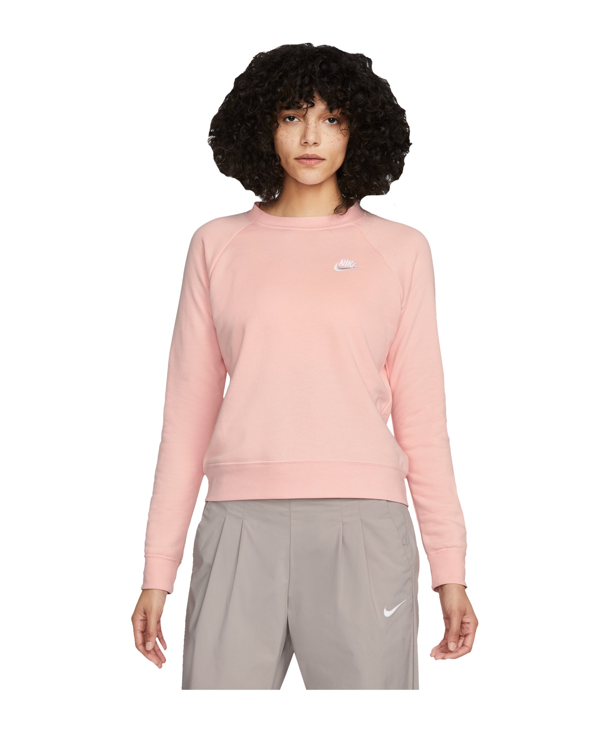 Nike Essential Fleece Sweatshirt Damen Rosa 611 - rosa