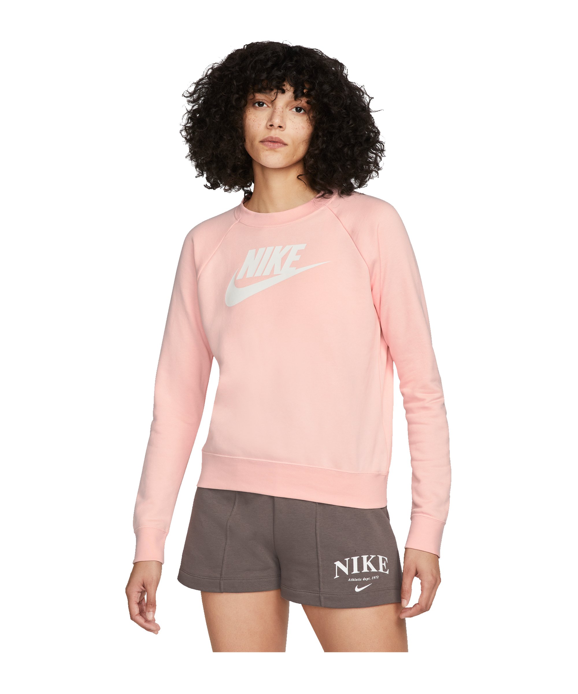 Nike Crew Fleece Sweatshirt Damen Rosa F611 - rosa