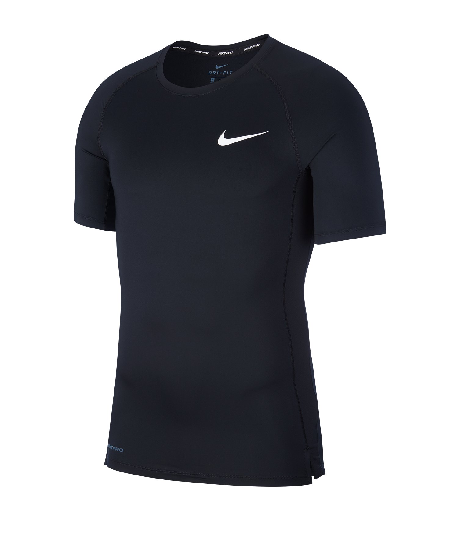 Nike Pro Trainingsshirt kurzarm Schwarz F010 - schwarz