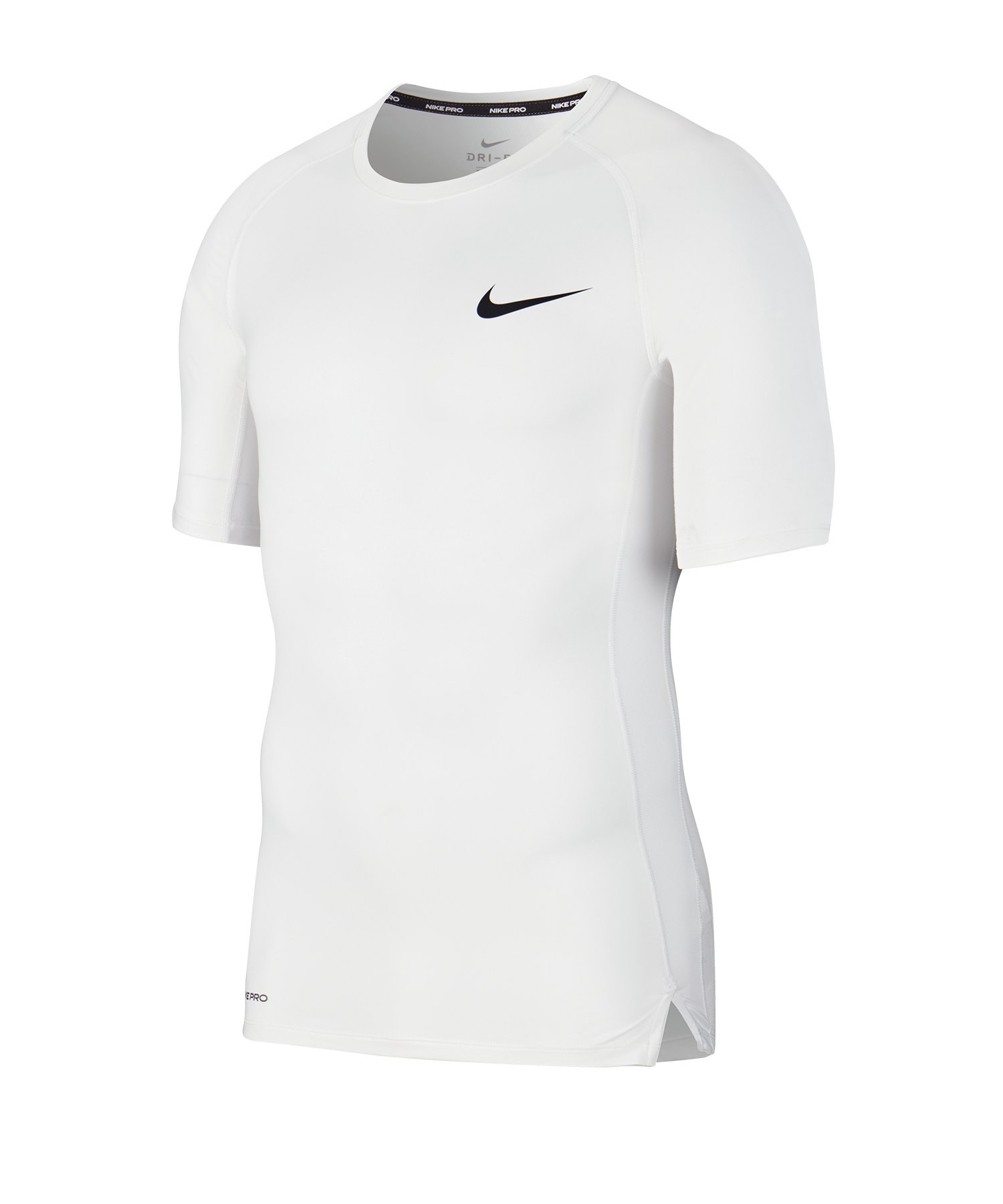 Nike Pro Trainingsshirt kurzarm Weiss F100 - weiss