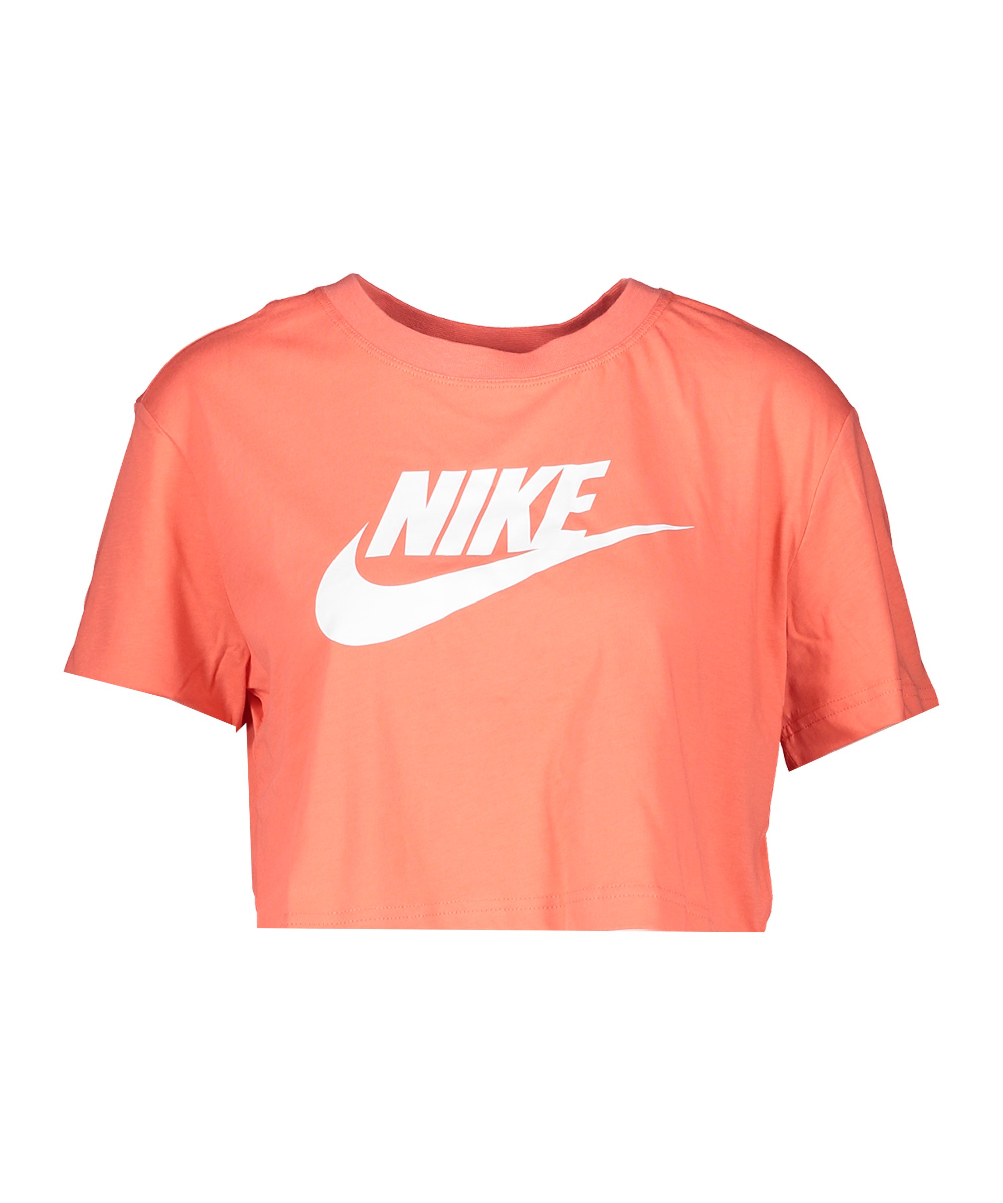 Nike Essential Cropped T-Shirt Damen Rot F814 - orange