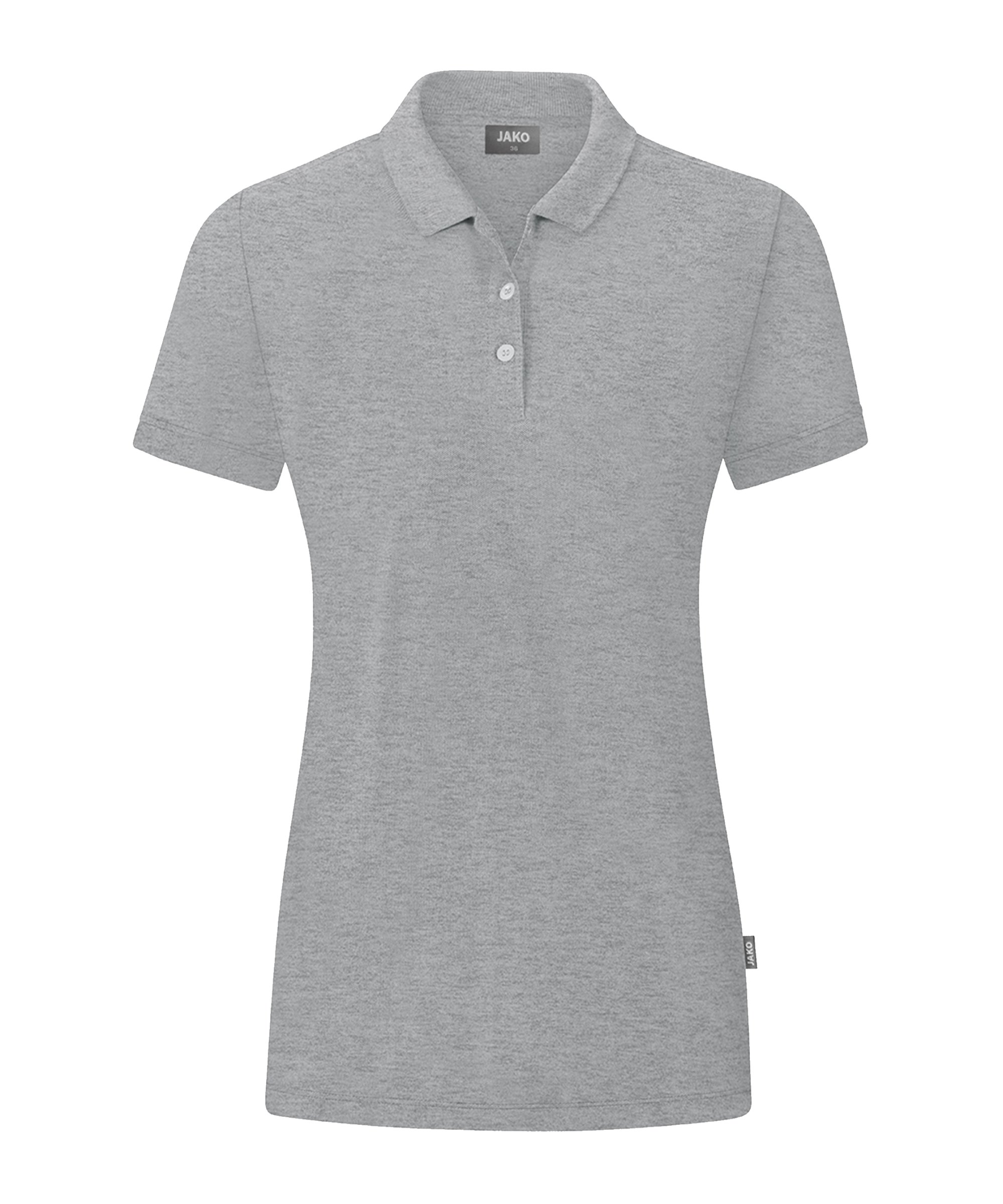 JAKO Organic Polo Shirt Damen Grau F520 - grau