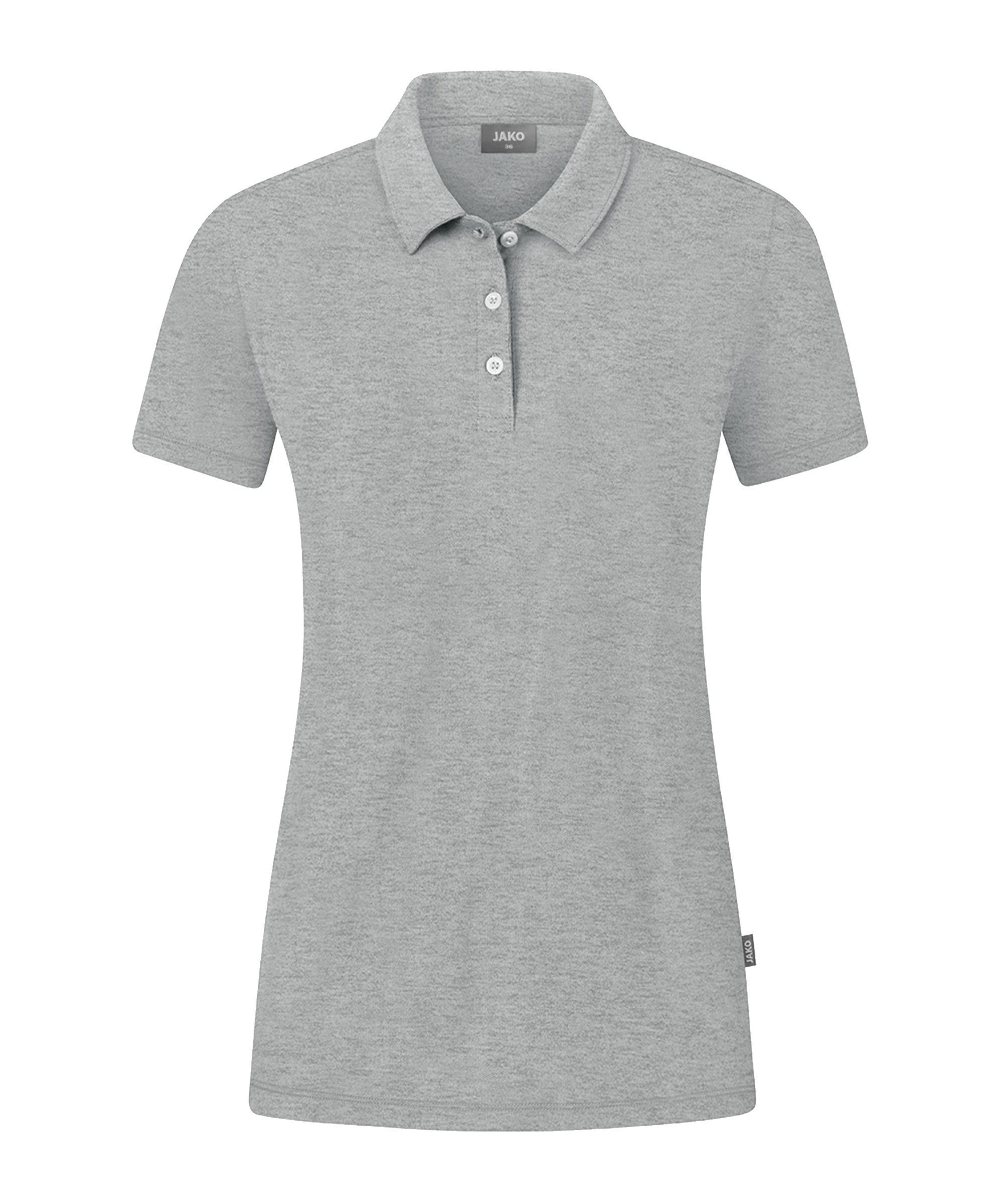 JAKO Organic Stretch Polo Shirt Damen Grau F520 - grau