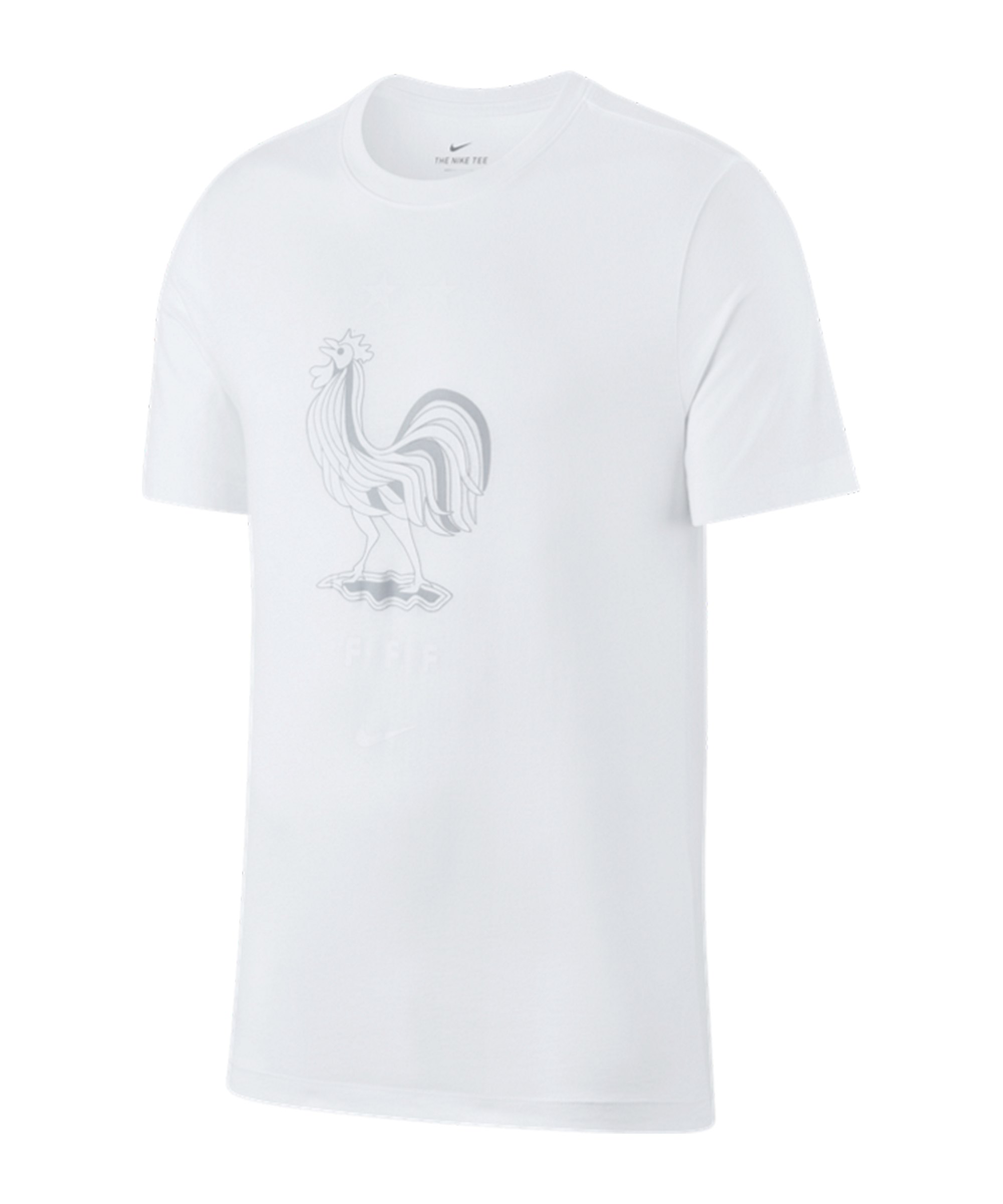 Nike Frankreich Evergreen Crest Tee T-Shirt F100 - weiss