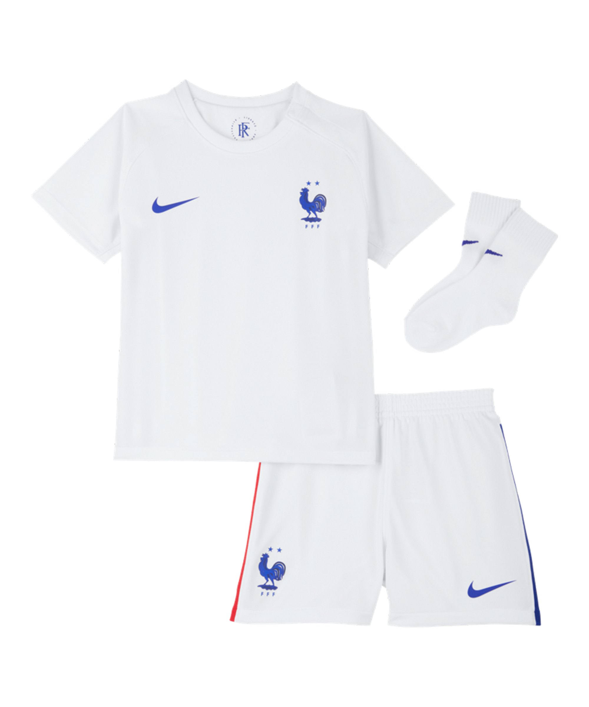Nike Frankreich Baby Kit Away EM 2021 Weiss F100 - weiss