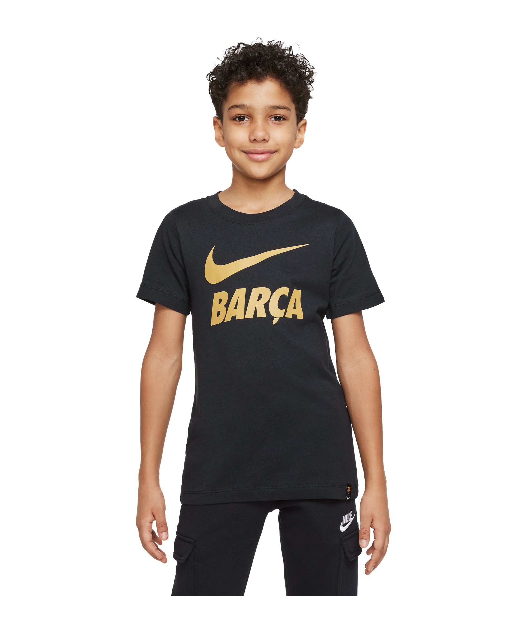 Nike FC Barcelona T-Shirt Kids Schwarz F010 - schwarz