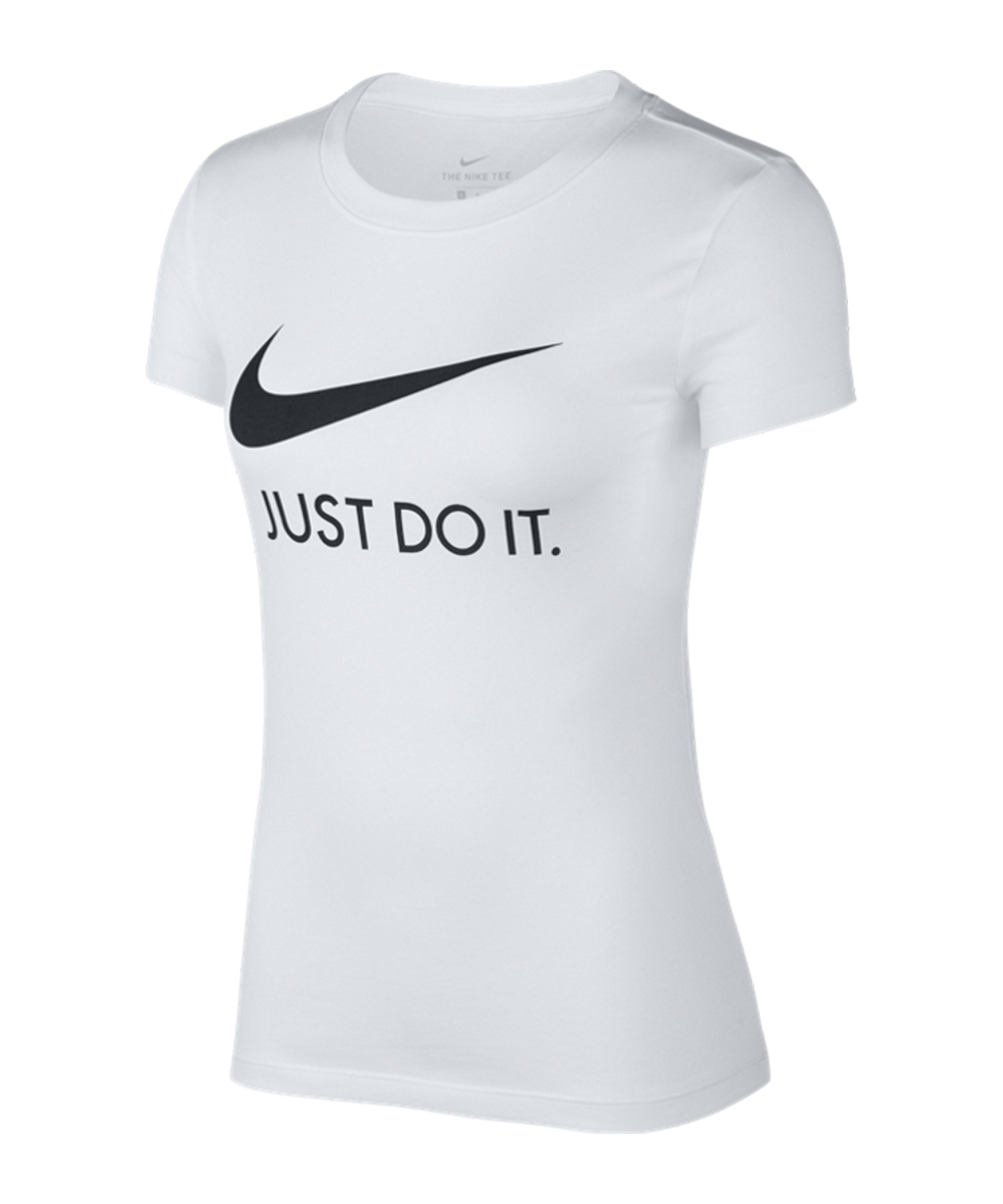 Nike Just Do It T-Shirt Damen Weiss F100 - weiss