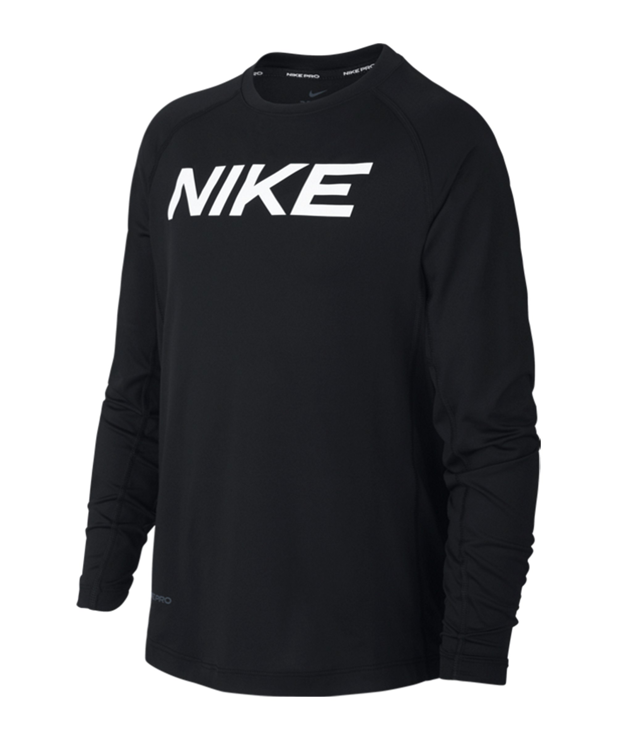 Nike Pro Warm Longsleeve Shirt Kids Schwarz F010 - schwarz