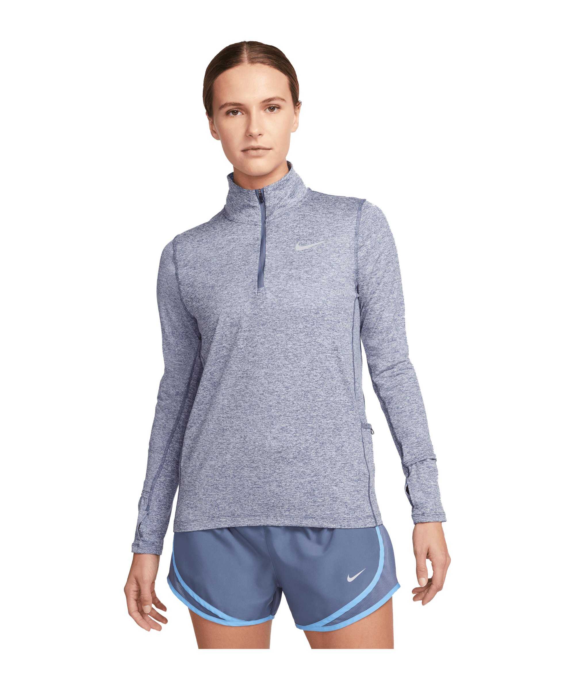 Nike Element Drill Top Sweatshirt Damen Blau F491 - blau