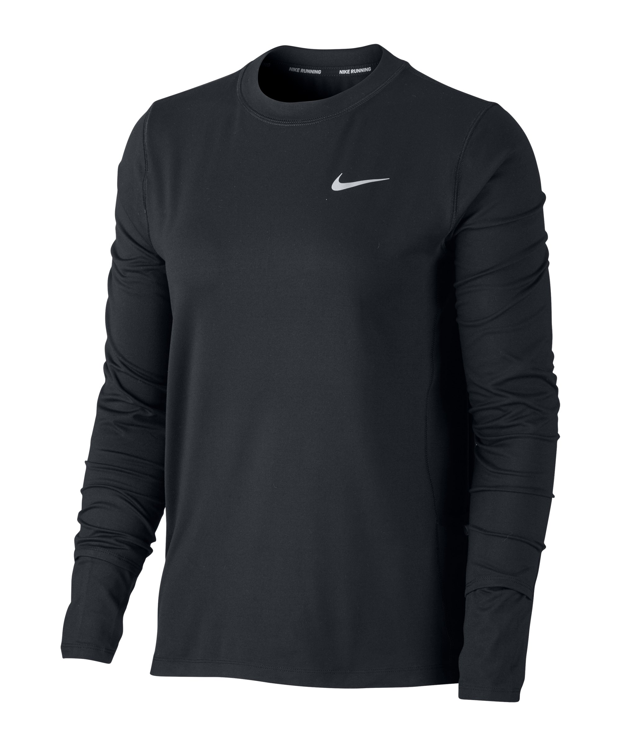 Nike Element Crew Sweatshirt Running Damen F010 - schwarz