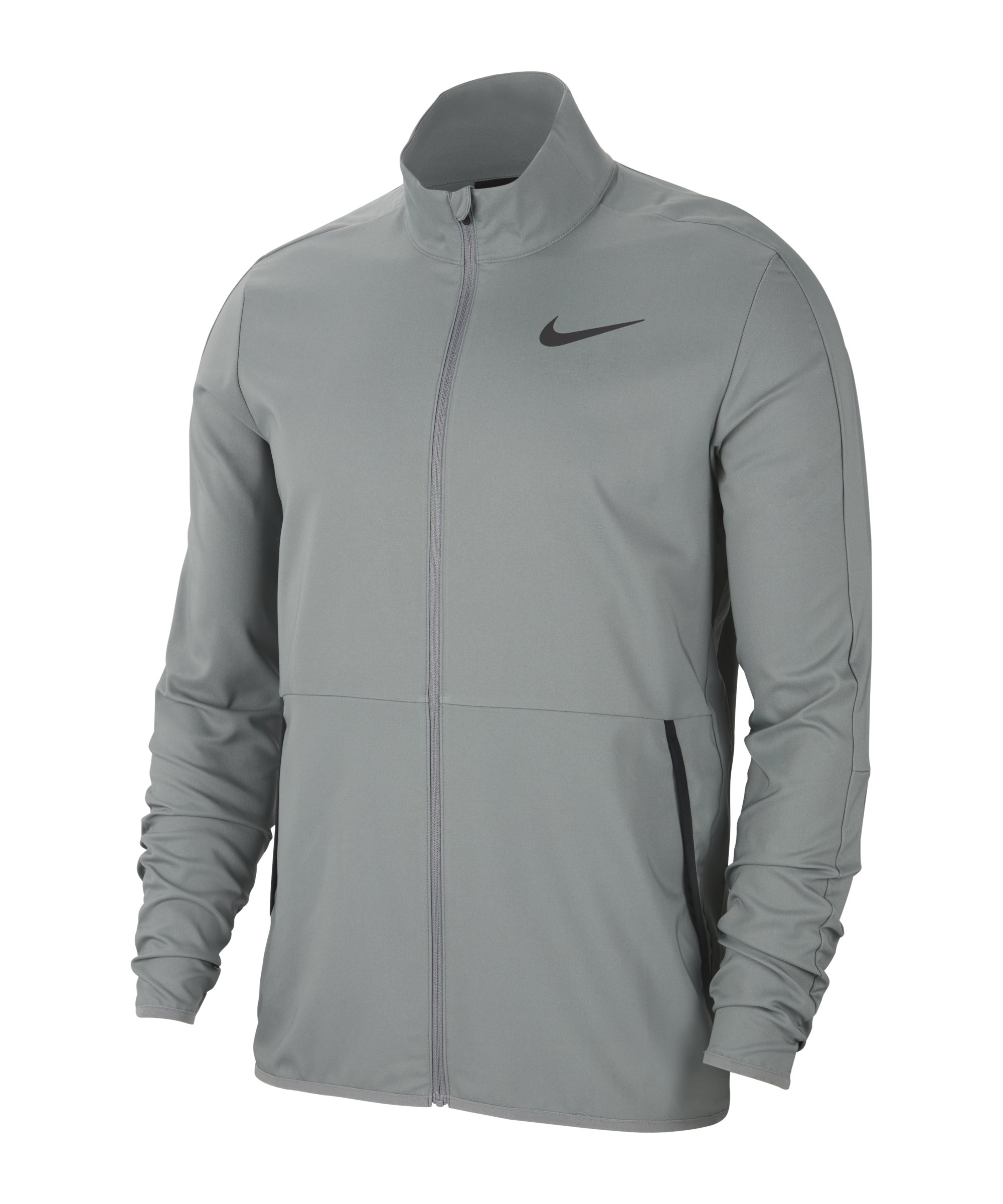 Nike Dri-FIT Woven Jacke Tall Grau Schwarz F084 - grau