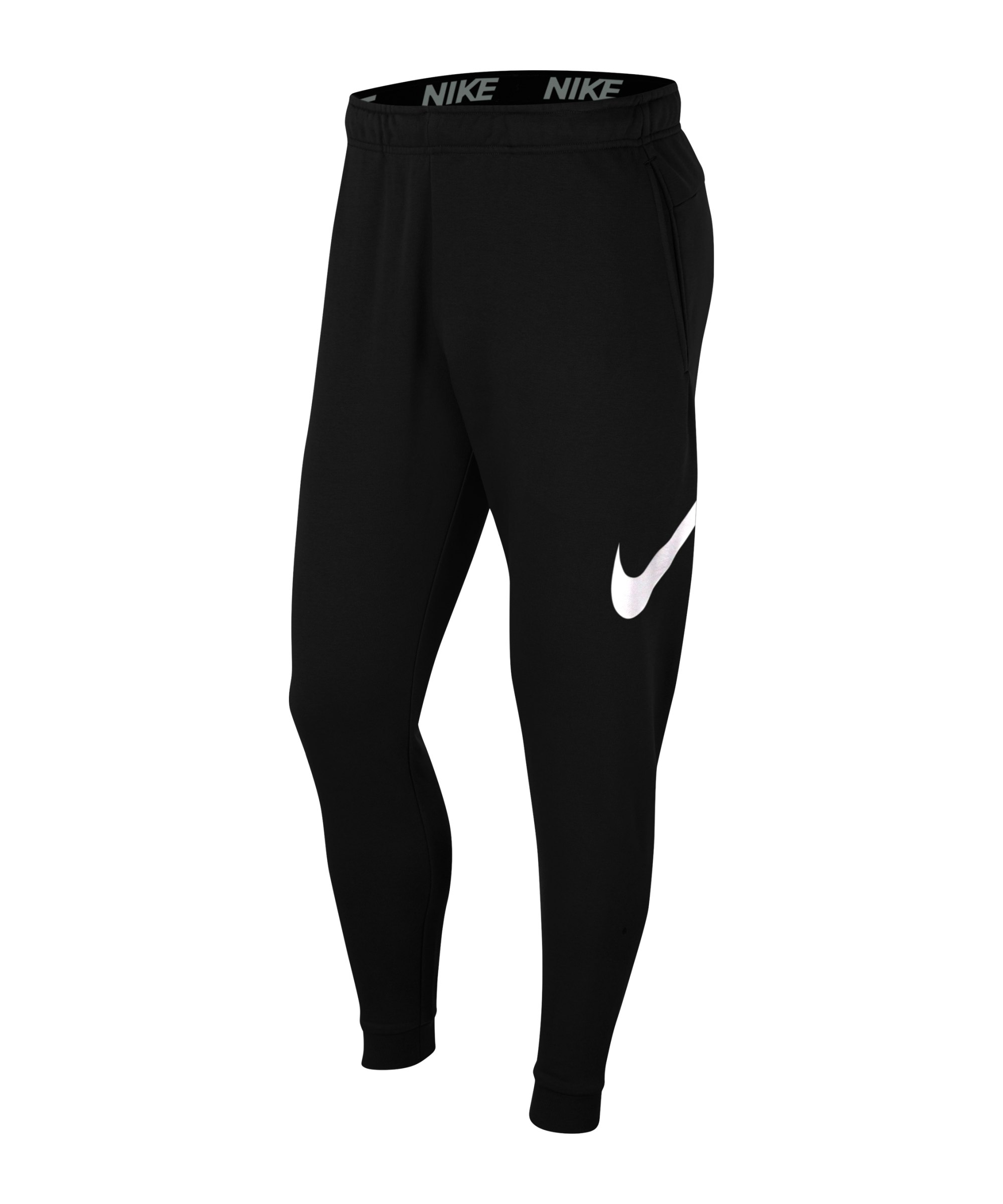 Nike Swoosh Taper Trainingshose Schwarz F0103 - schwarz
