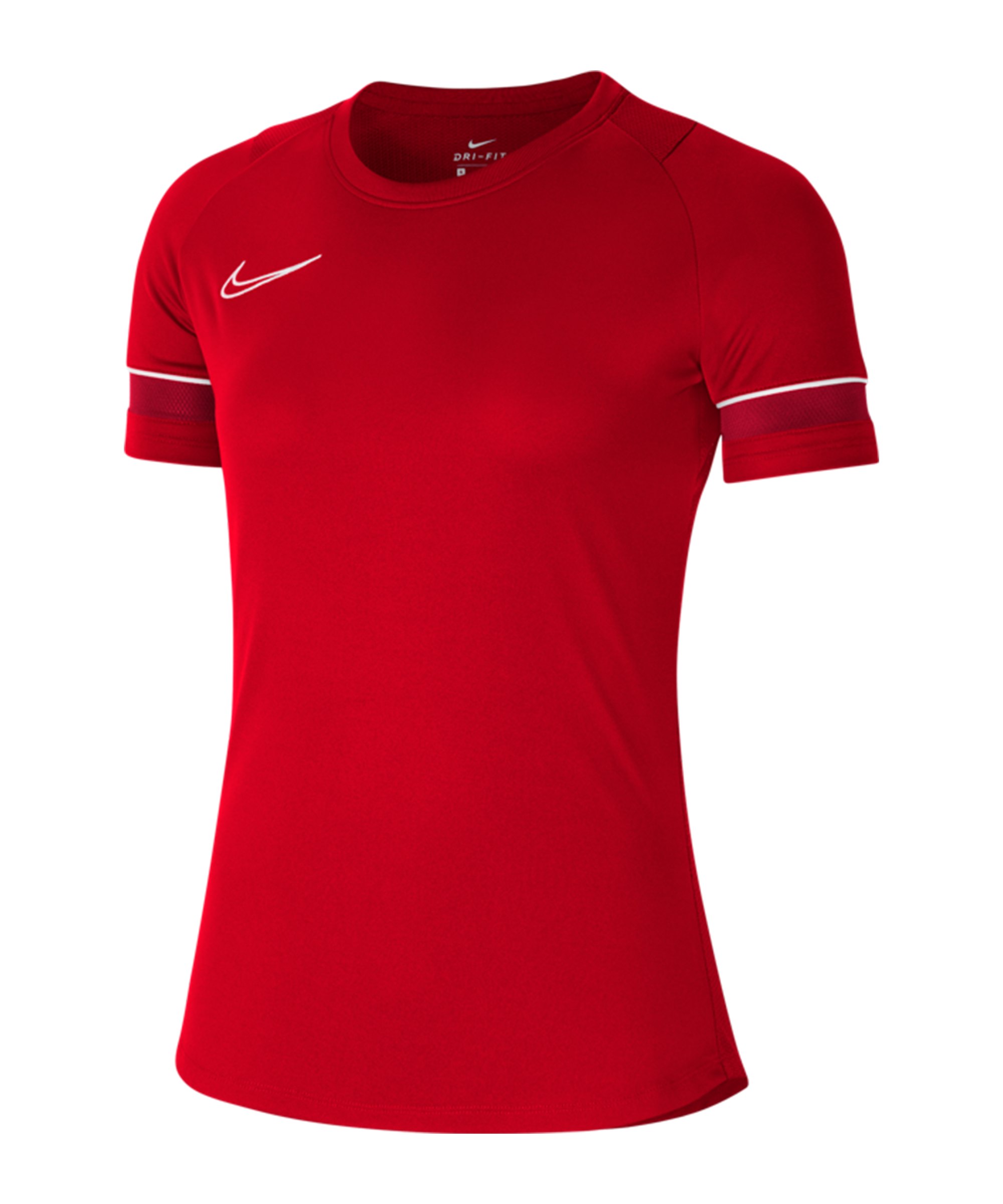 Nike Academy 21 T-Shirt Damen Rot Weiss F657 - rot