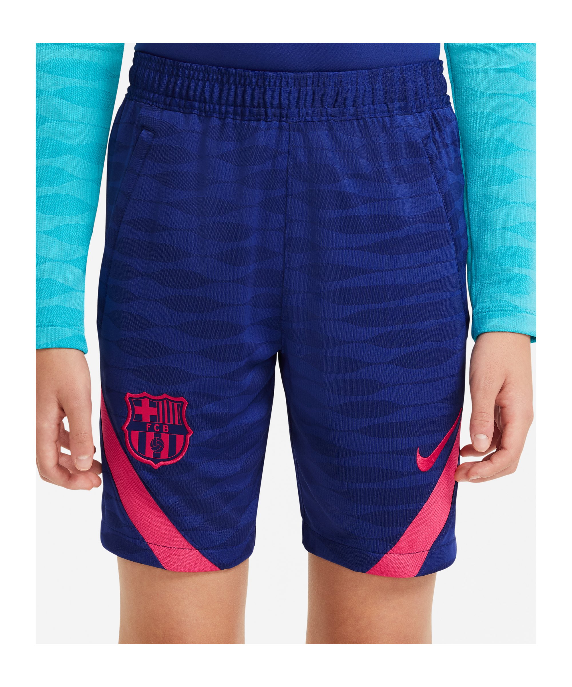 Nike FC Barcelona Strike Short Kids F455 - blau