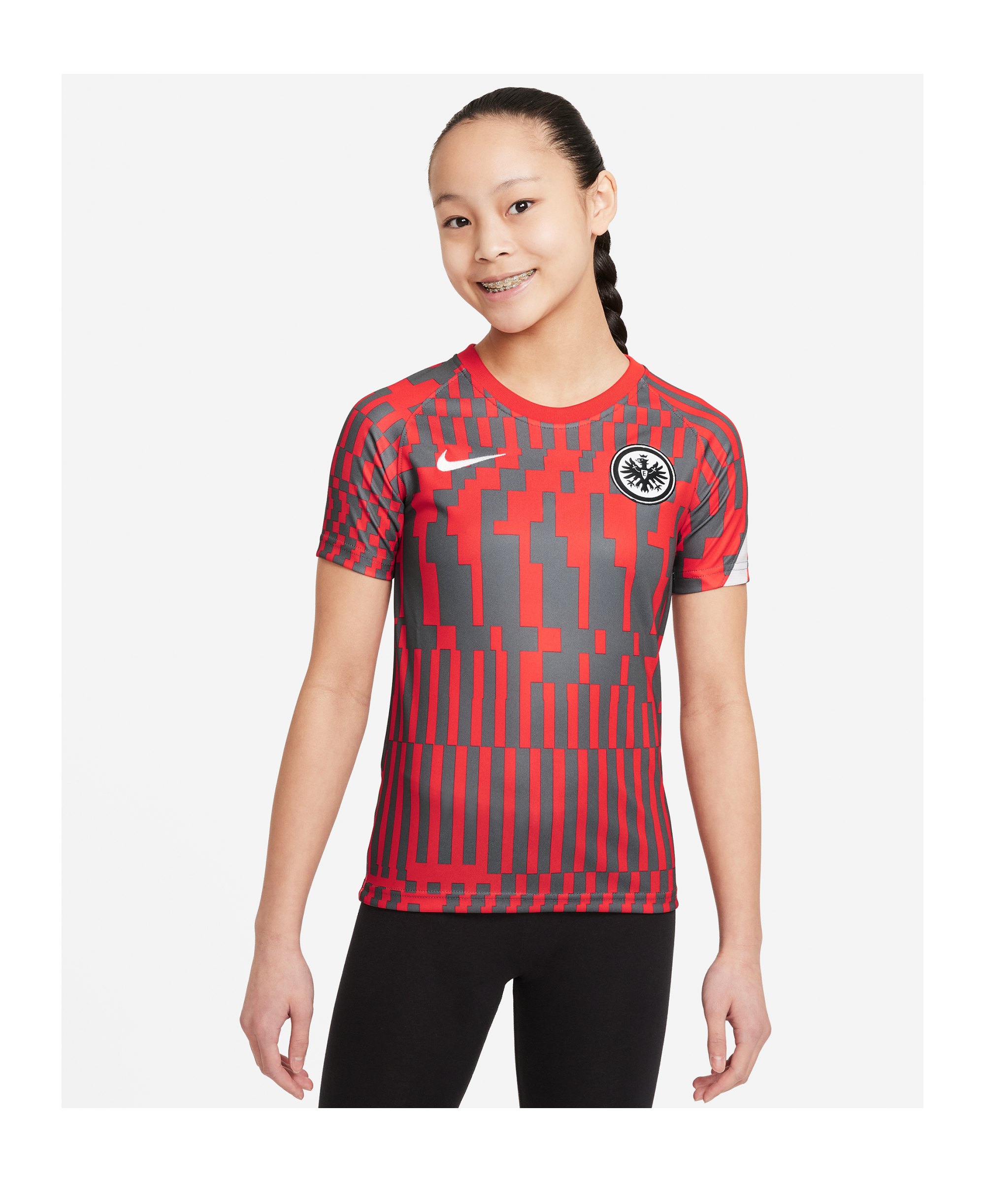 Nike Eintracht Frankfurt Prematch Shirt 2021/2022 Kids F673 - rot