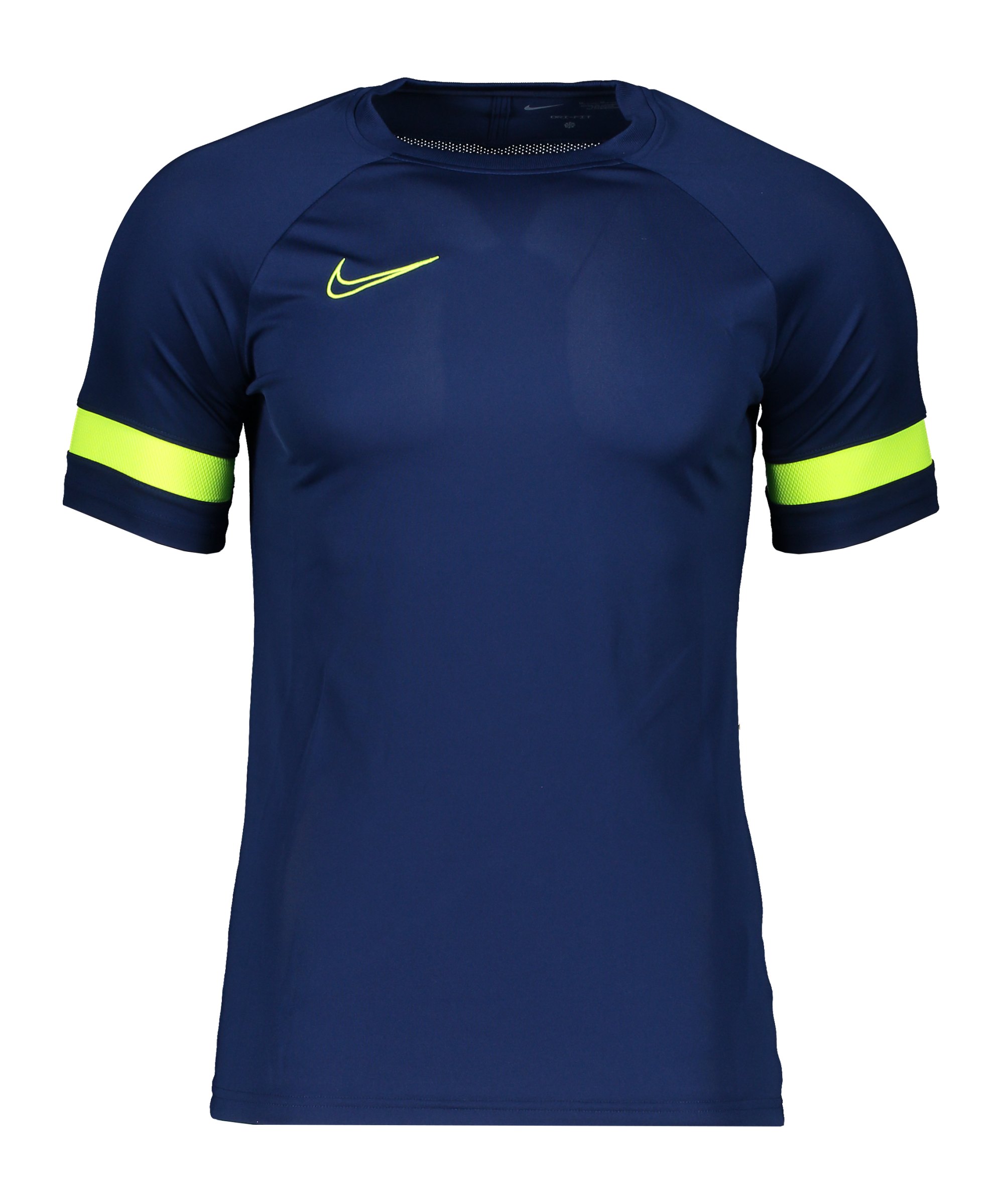 Nike Academy 21 T-Shirt Blau Gelb F492 - blau