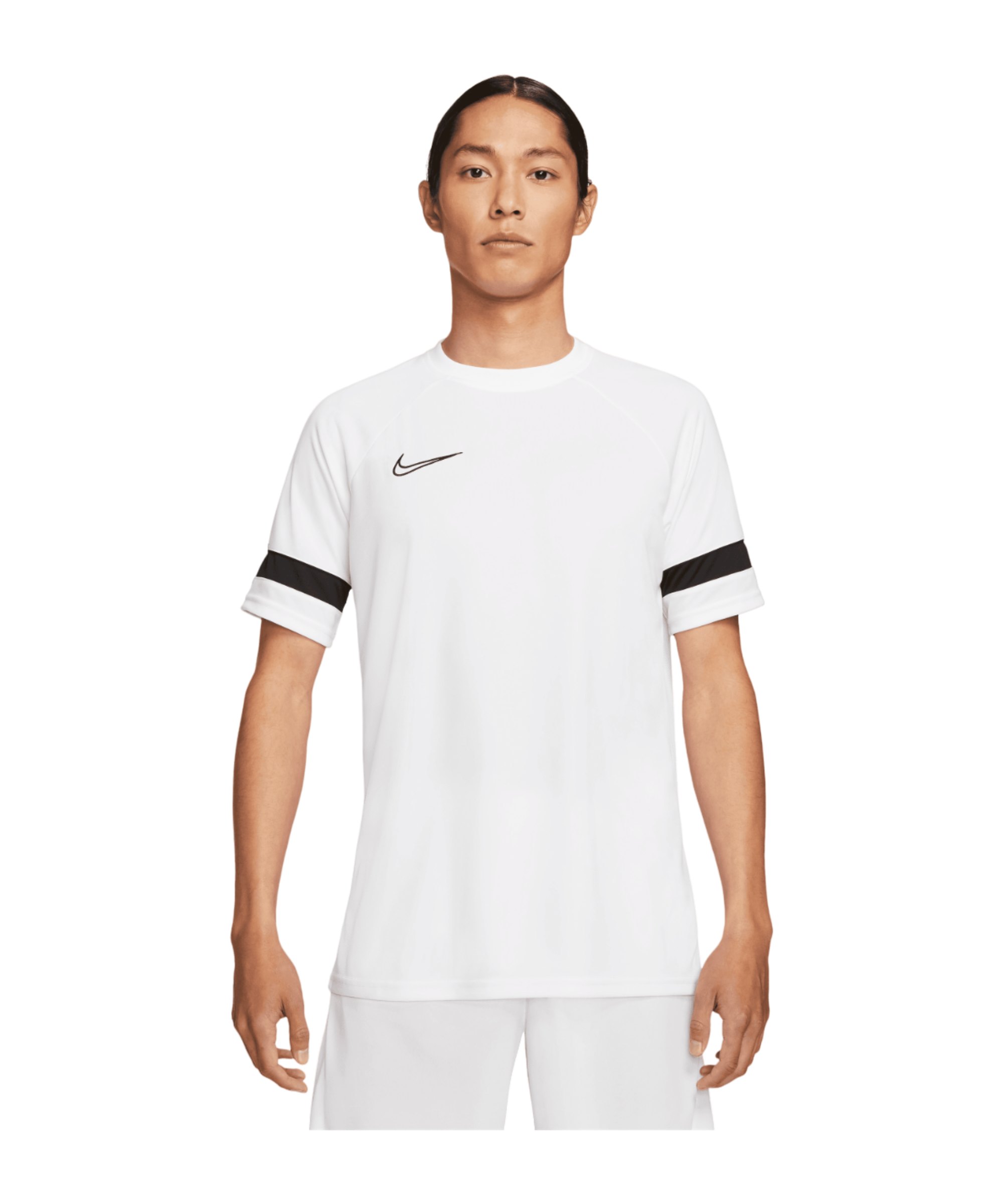 Nike Academy 21 T-Shirt Weiss Schwarz F100 - weiss