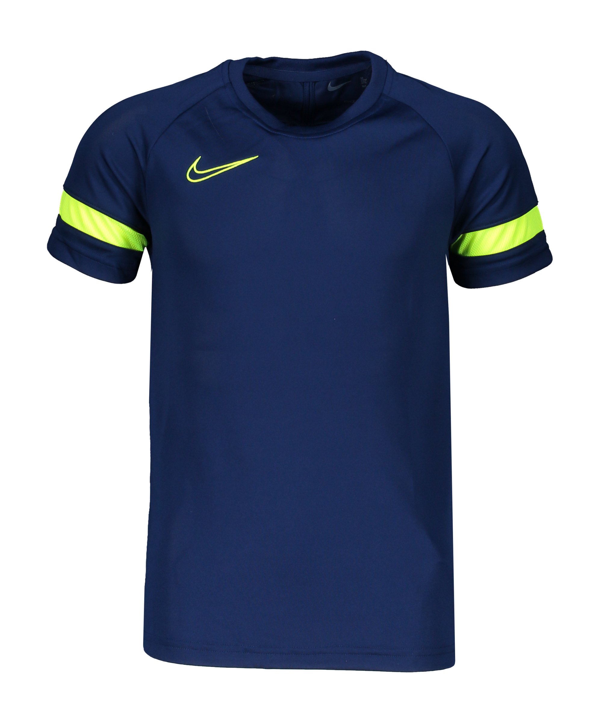 Nike Academy 21 T-Shirt Kids Blau Gelb F492 - blau