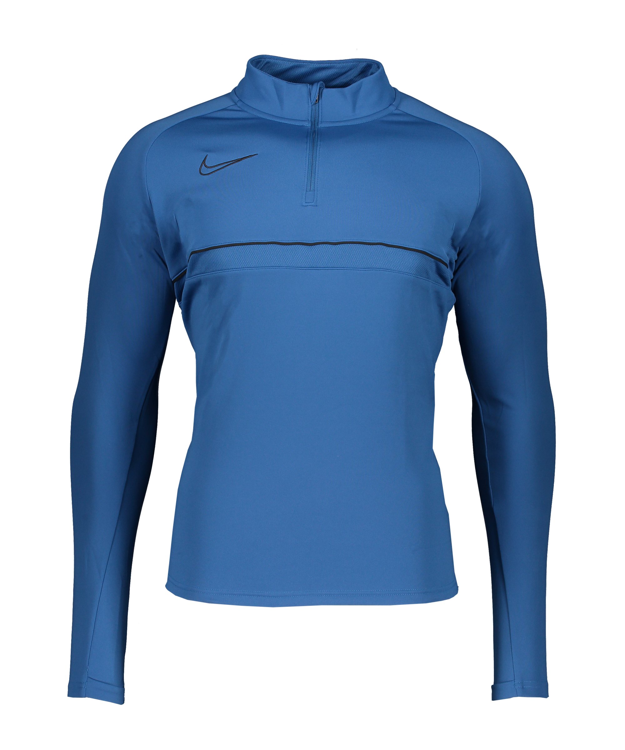 Nike Academy 21 Drill Top Blau Schwarz F407 - blau