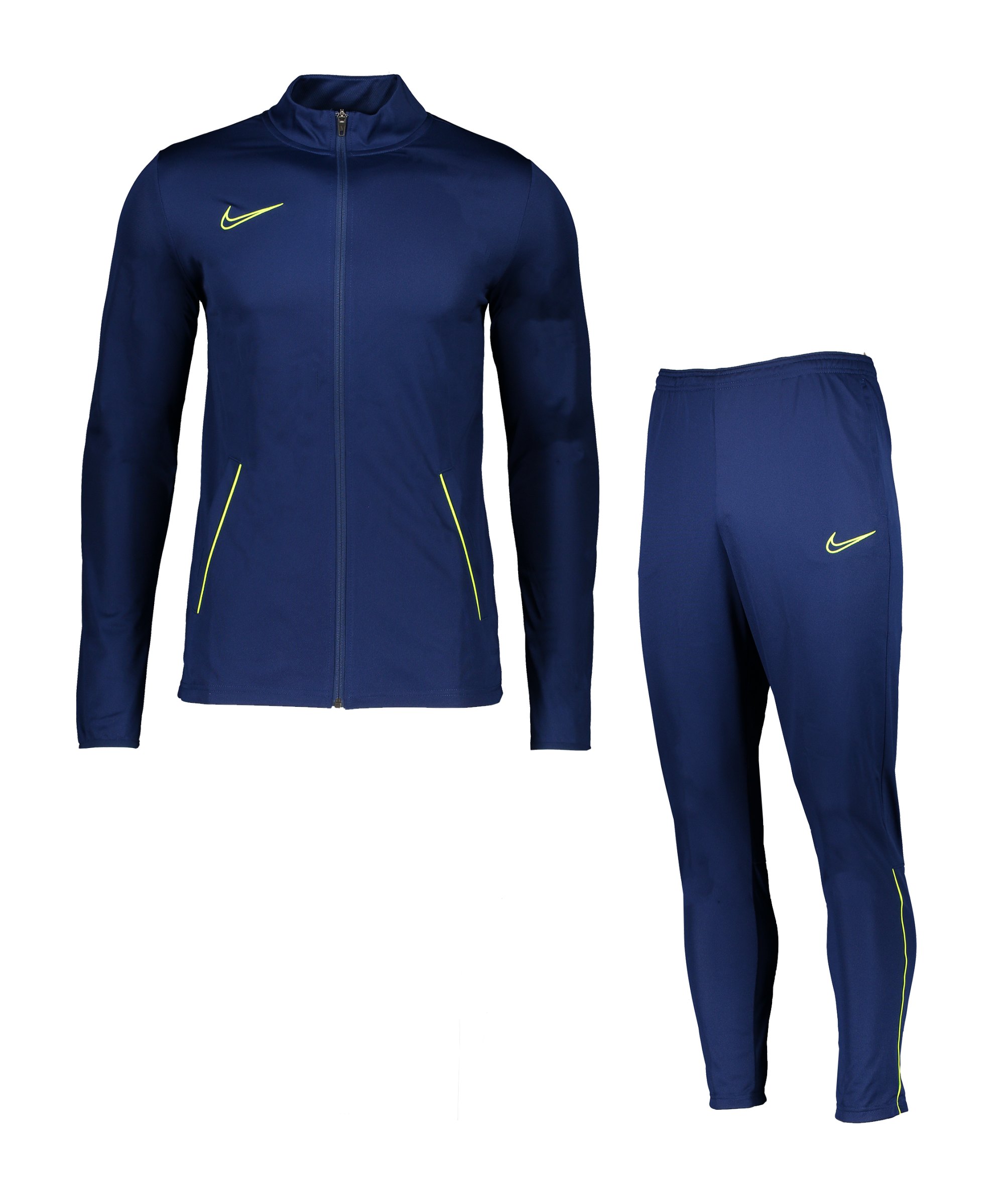 Nike Academy 21 Trainingsanzug Blau Gelb F492 - blau